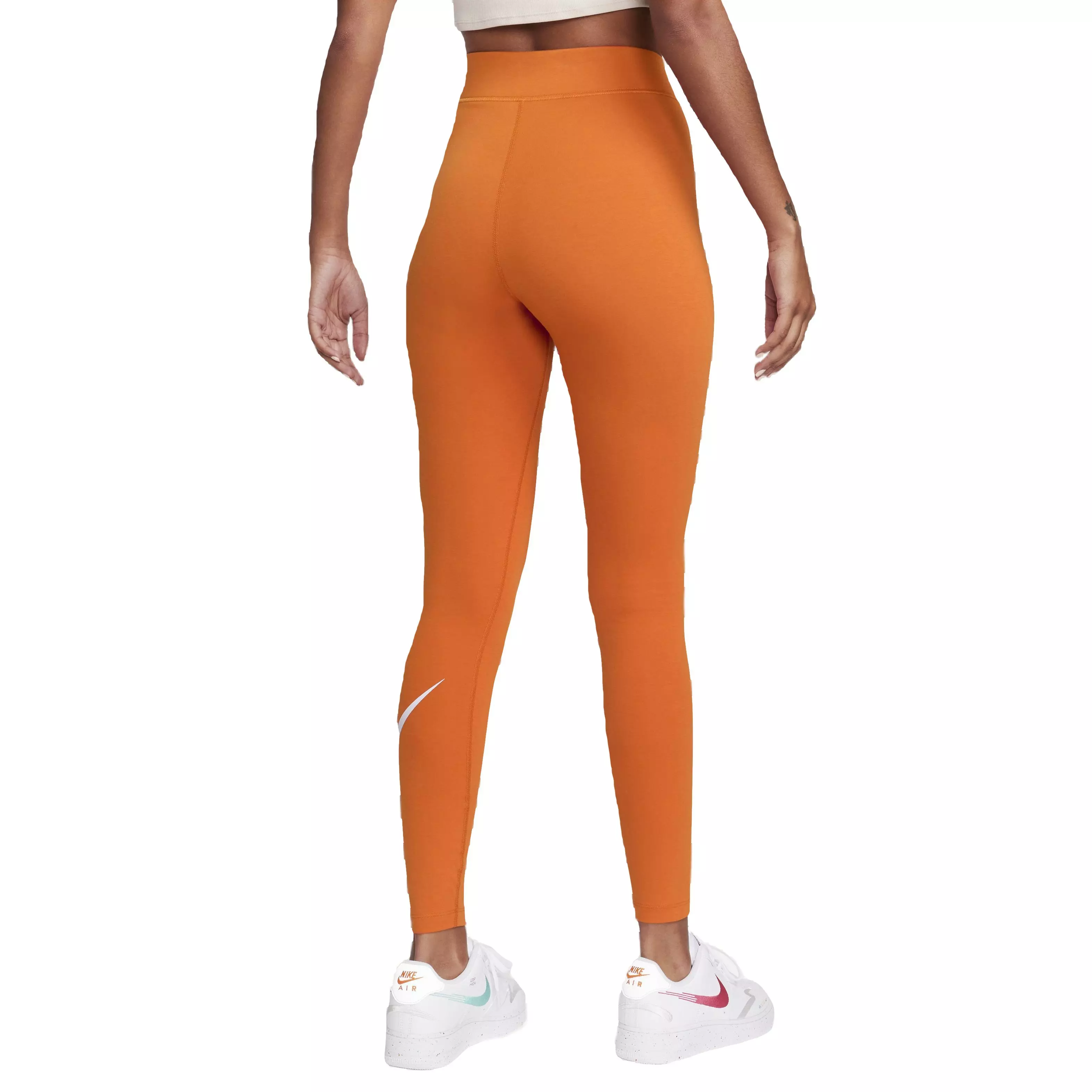 Nike Women's Sportswear Classic High-Rise Graphic Leggings - ORANGE