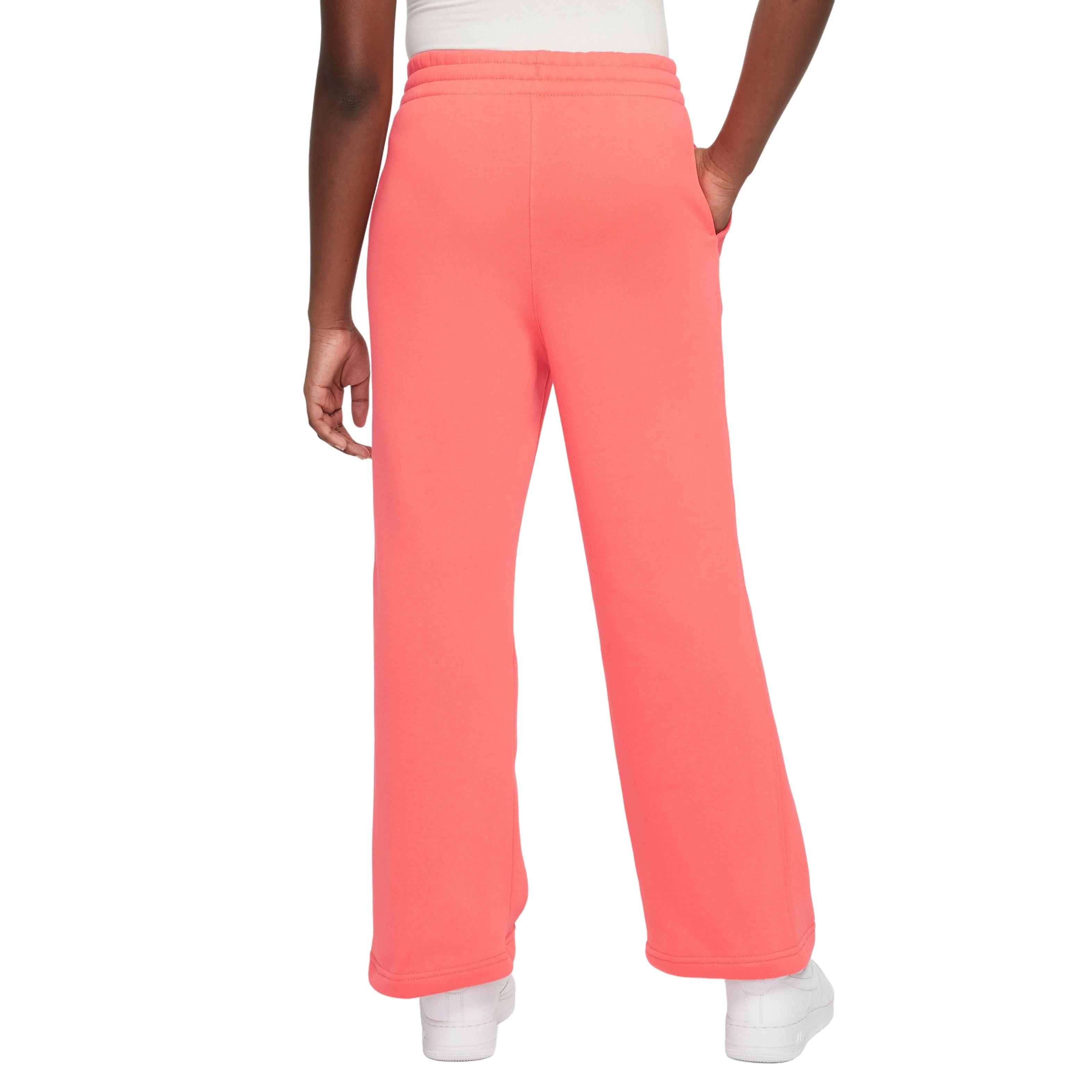 Nike Sportswear Club Fleece Big Girls' Orange Wide-Leg Pants