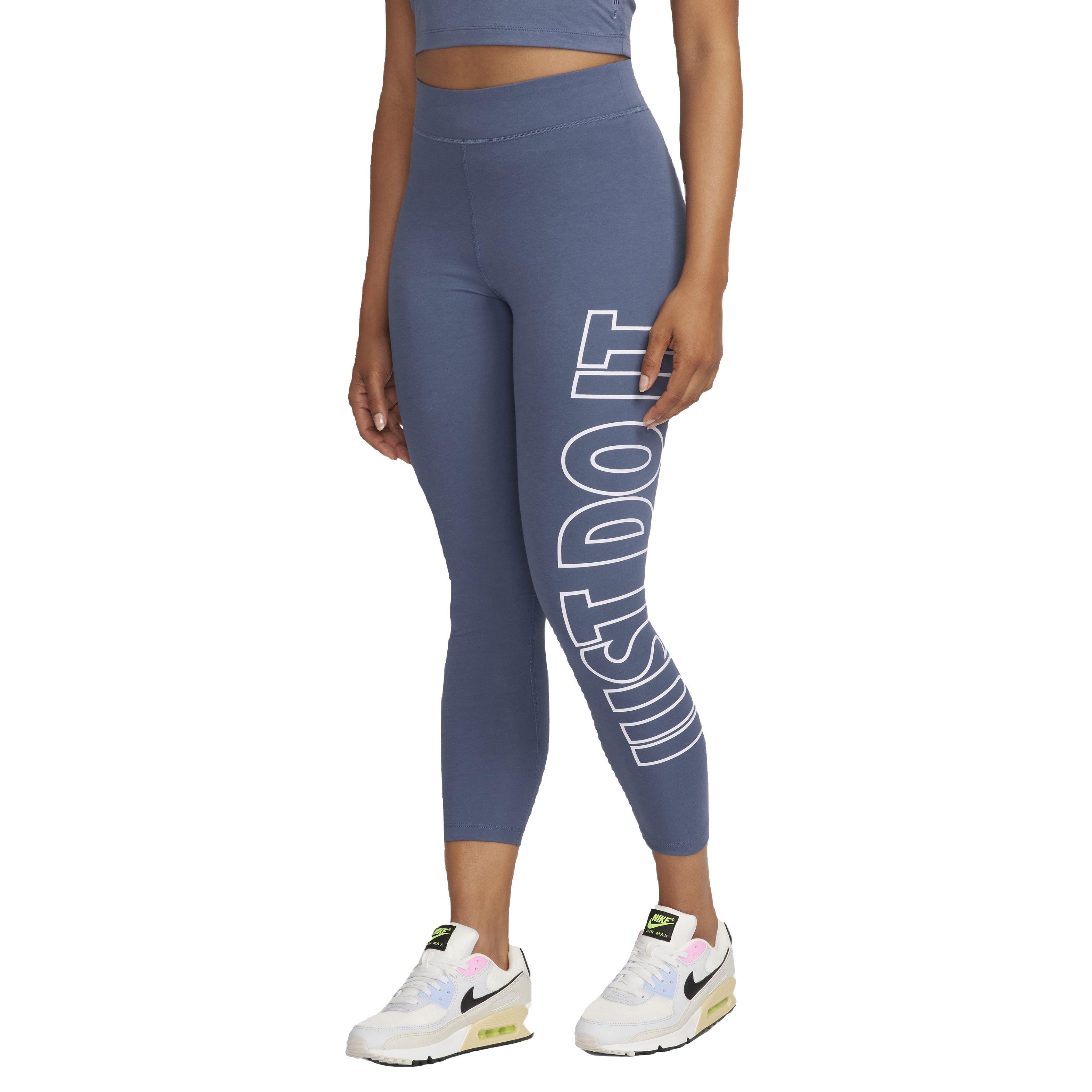 Nike Women's Sportswear Essential High-Waisted JDI Leggings-Blue - Hibbett