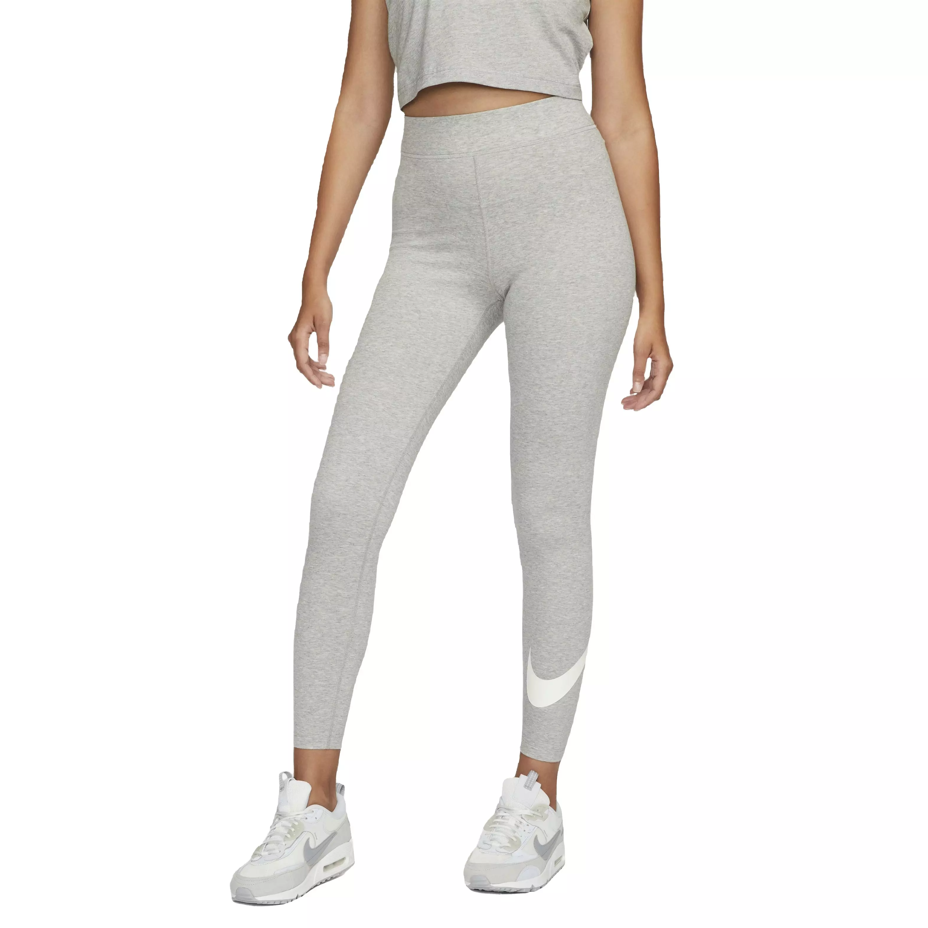 Nike Women's Sportswear Classics High-Rise Graphic Leggings - Grey - GREY