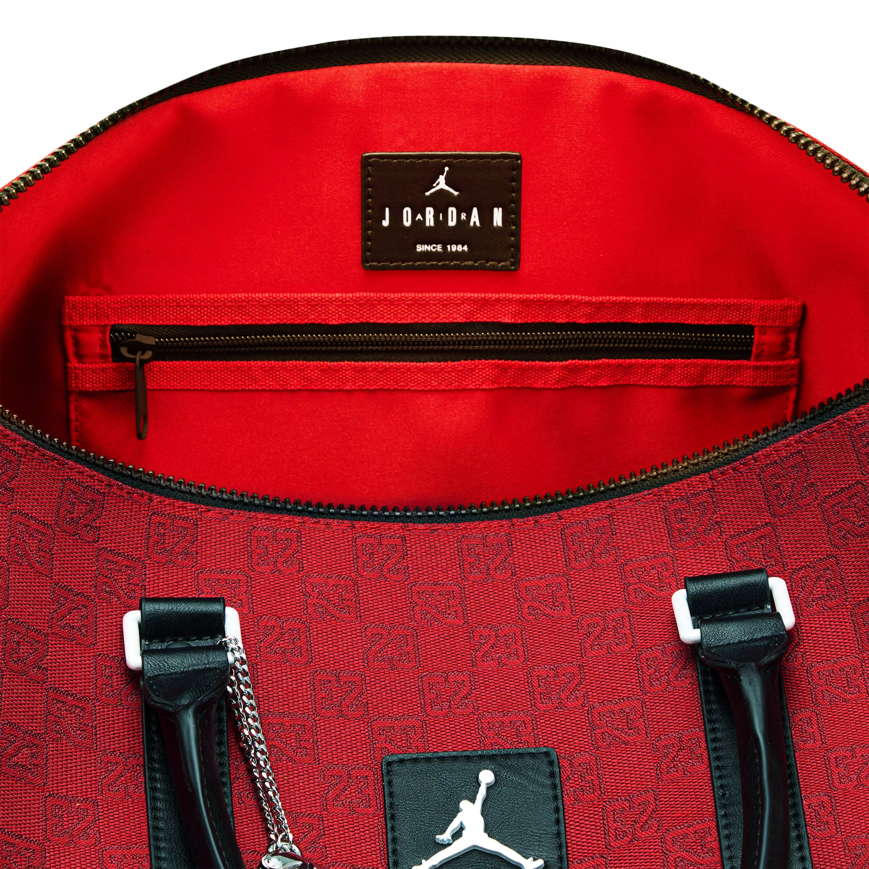 Jordan Monogram Pin Duffle Bag - RED/BLACK