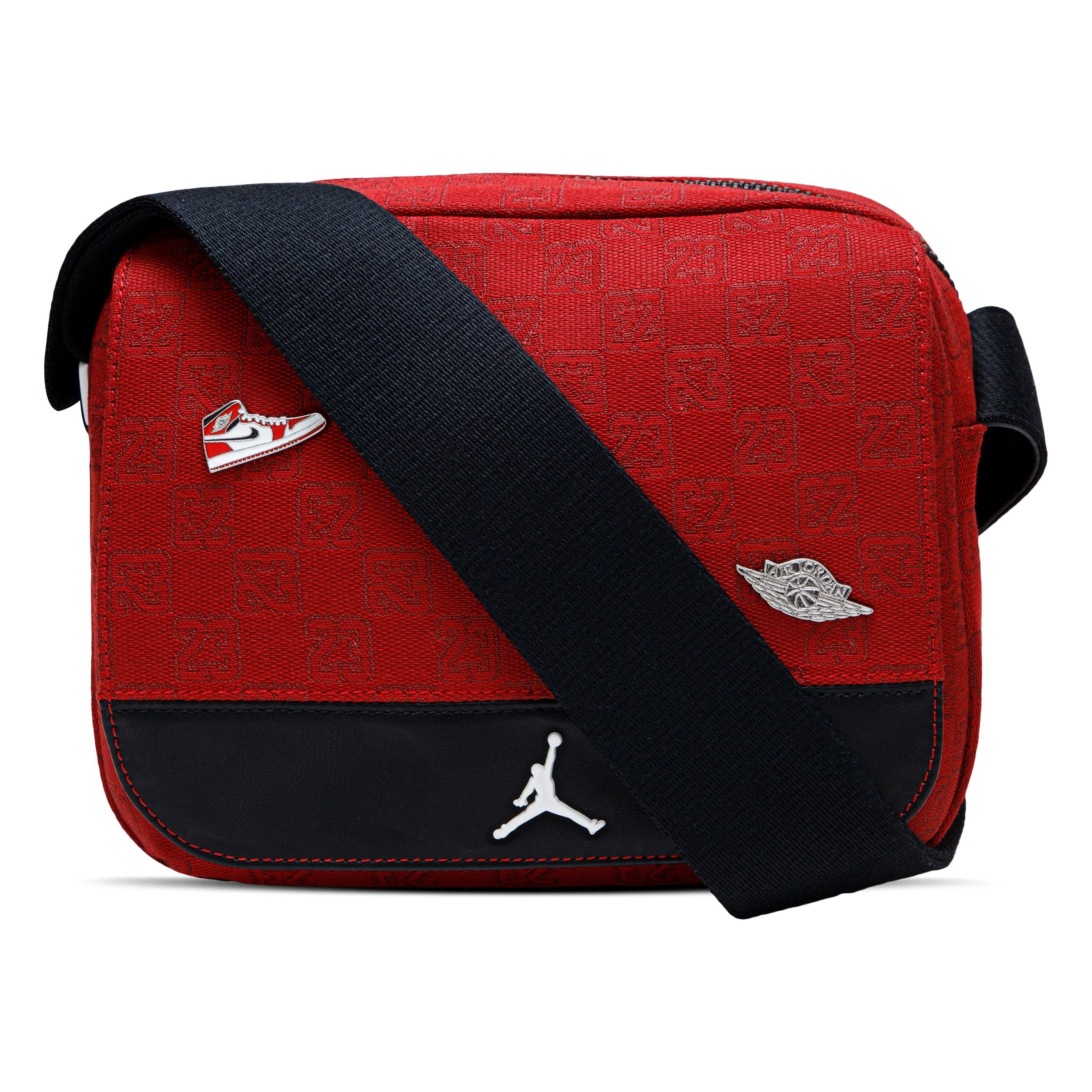Jordan Monogram Women's Mini Messenger Bag - Red/Black
