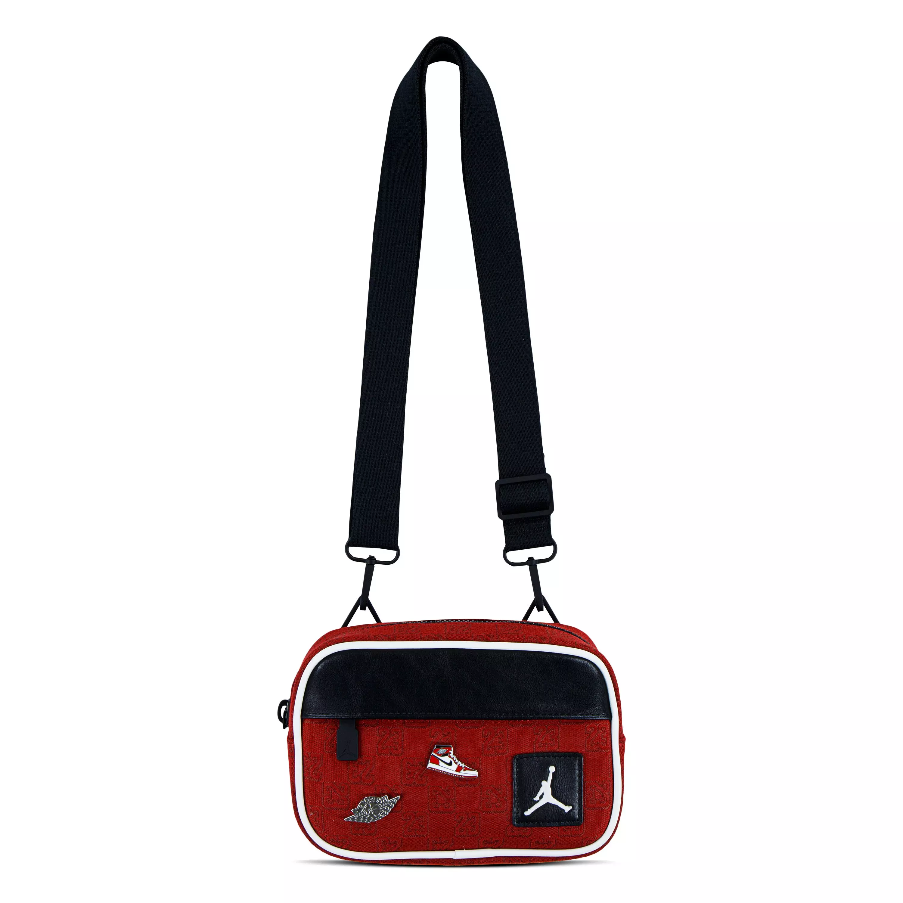Jordan Monogram Camera Bag with Pins - Red/Black - RED/BLACK