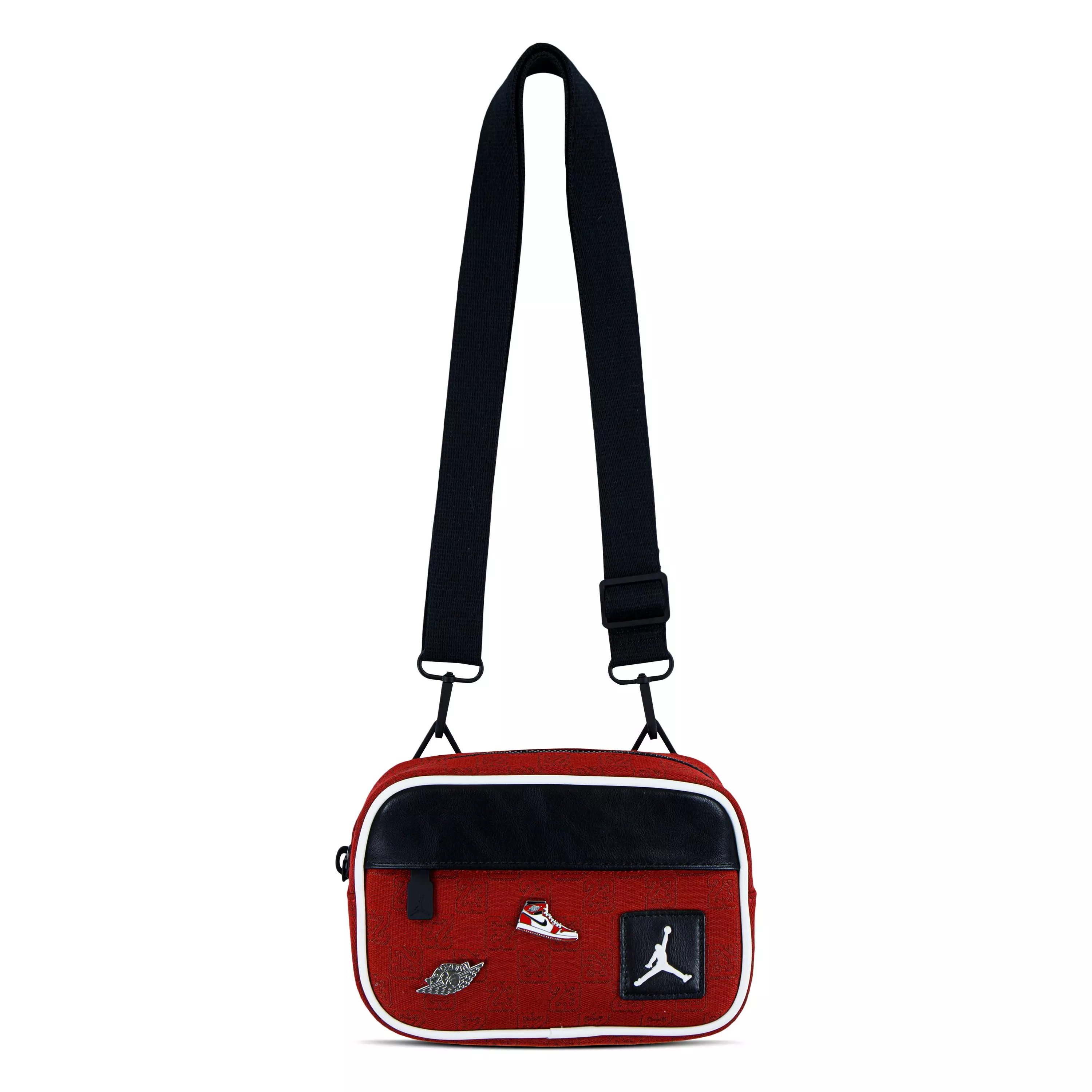 Jordan Monogram Camera Bag with Pins - Red/Black - RED/BLACK