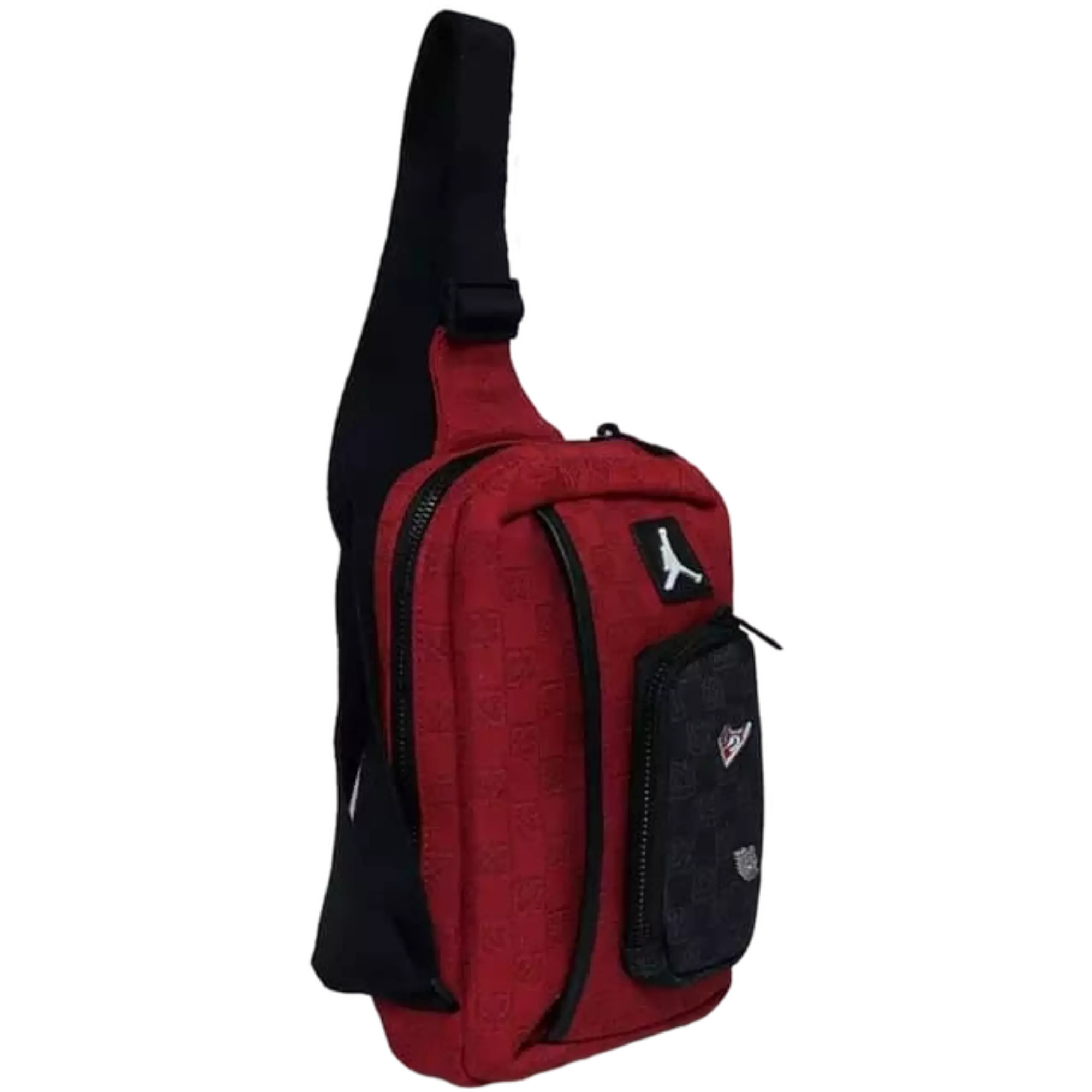 Jordan Monogram Sling Bag - RED/BLACK