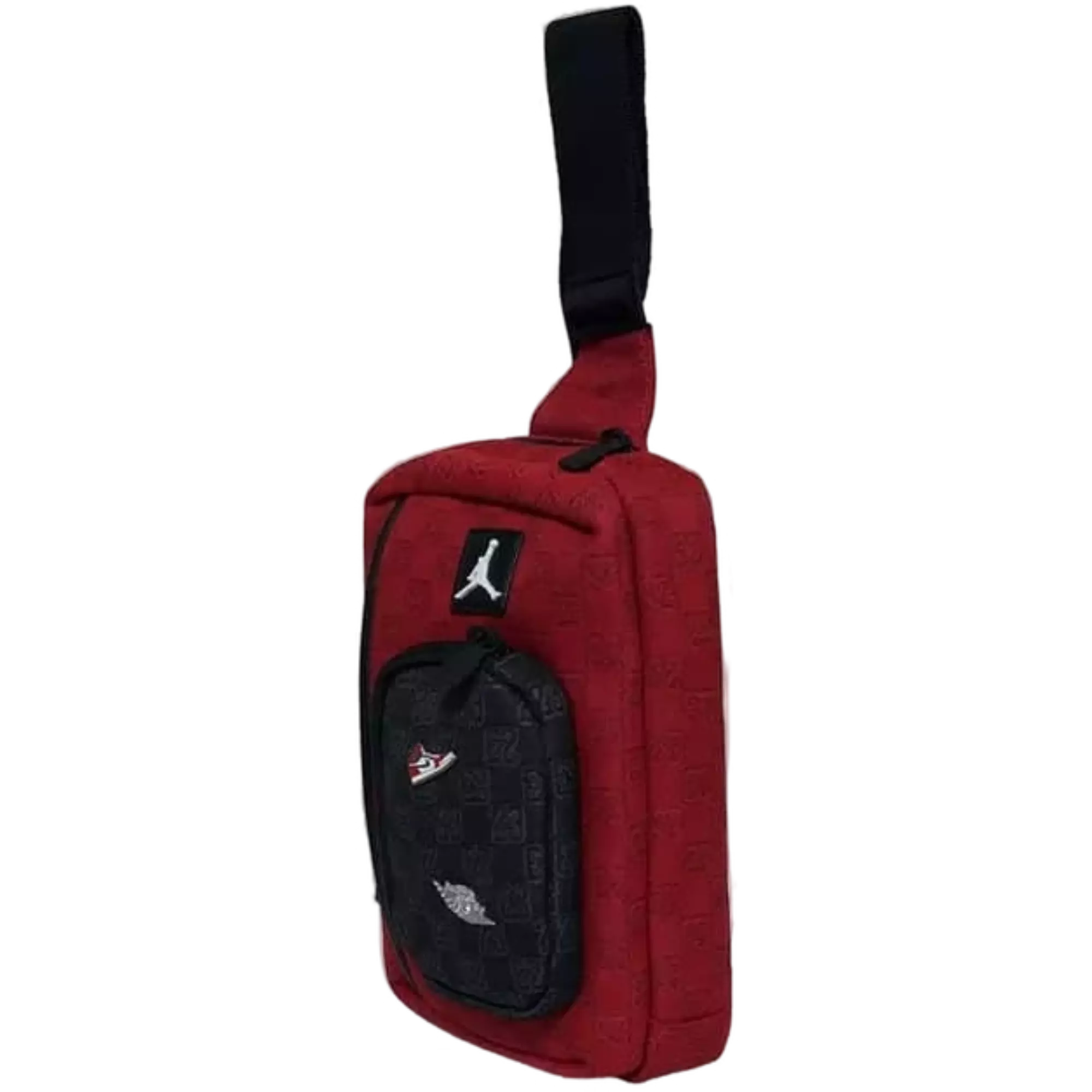 Jordan Monogram Sling Bag - RED/BLACK