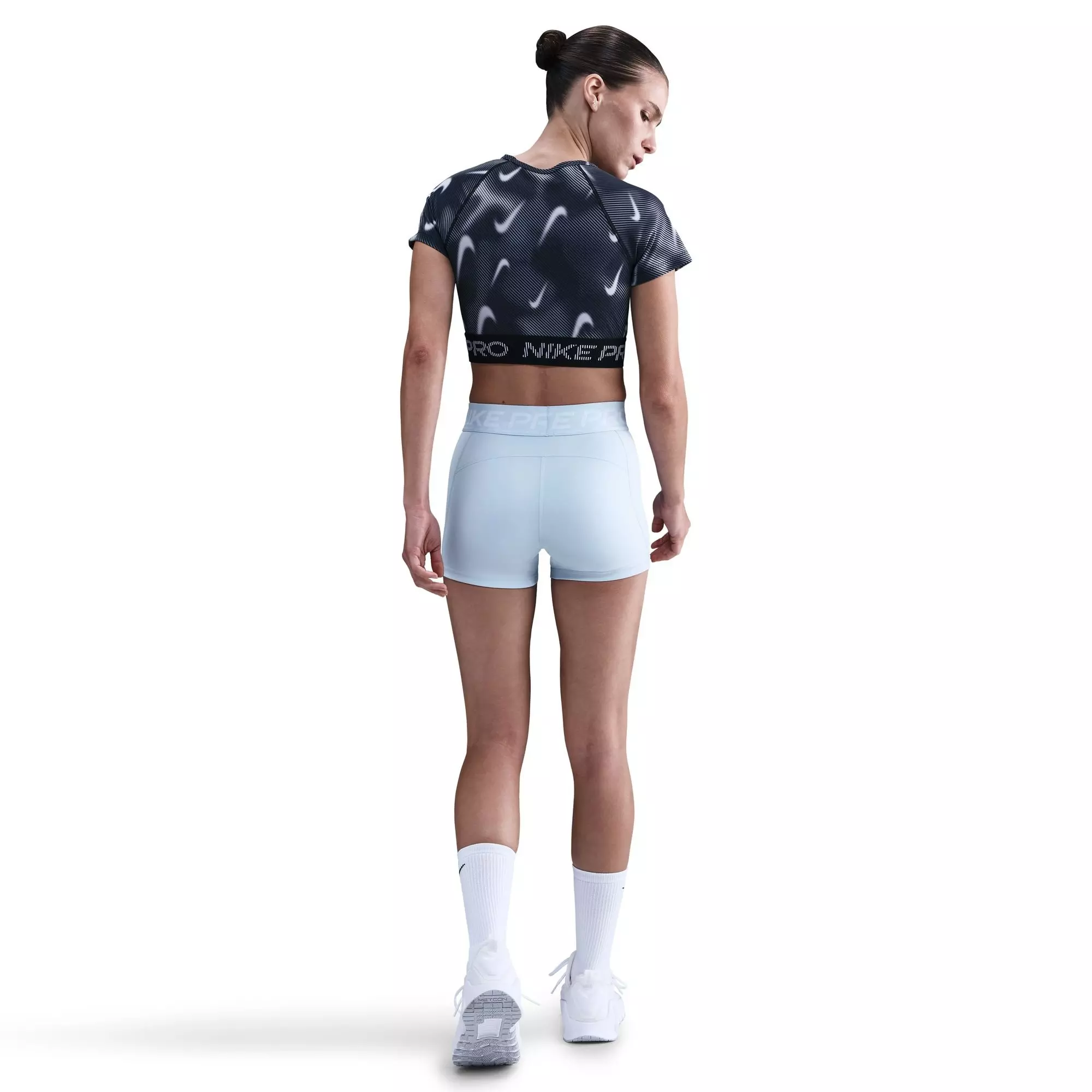 Nike Women's Pro 3" Shorts - Blue - BLUE