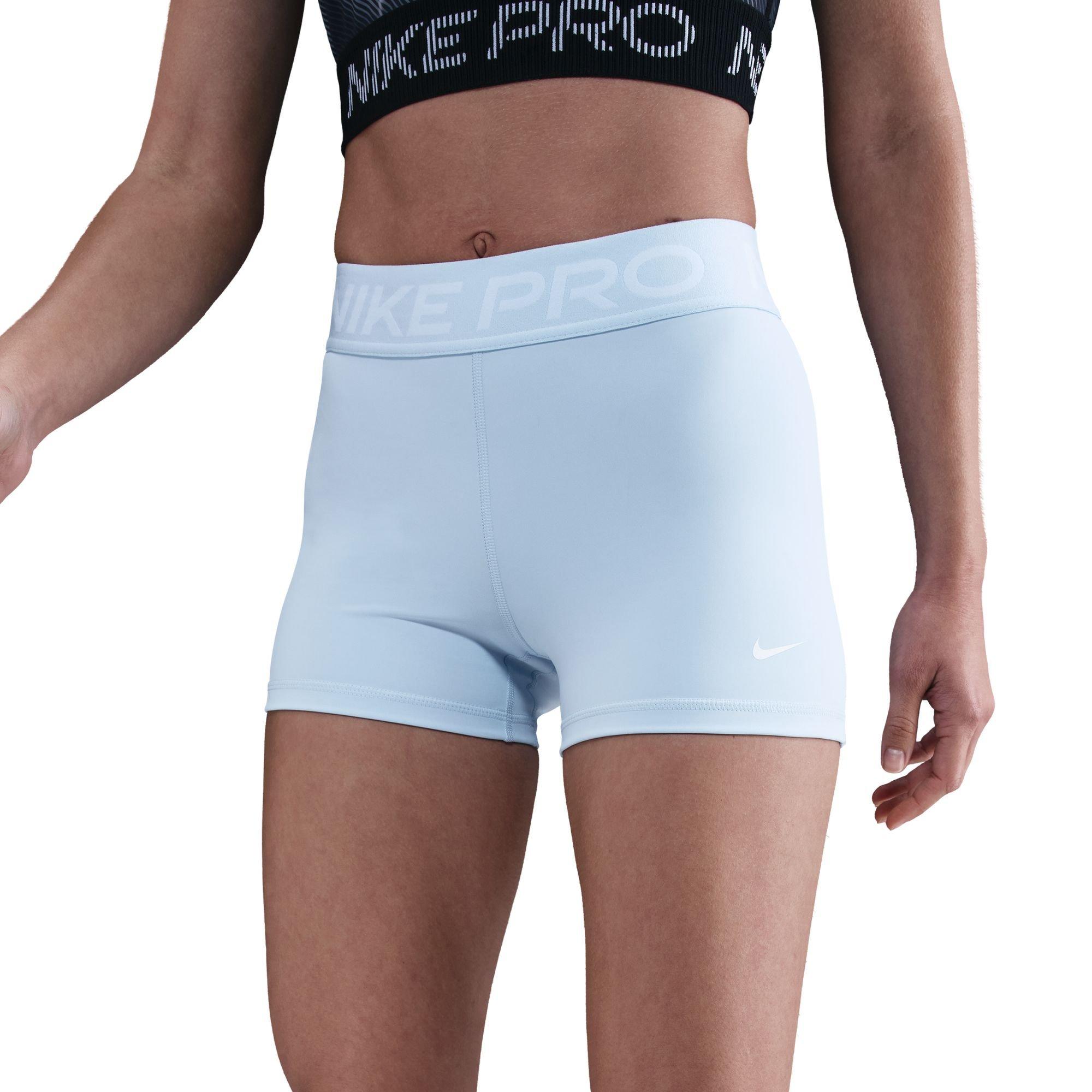 Nike Women's Pro 3" Shorts - Blue - BLUE Thumbnail View 3