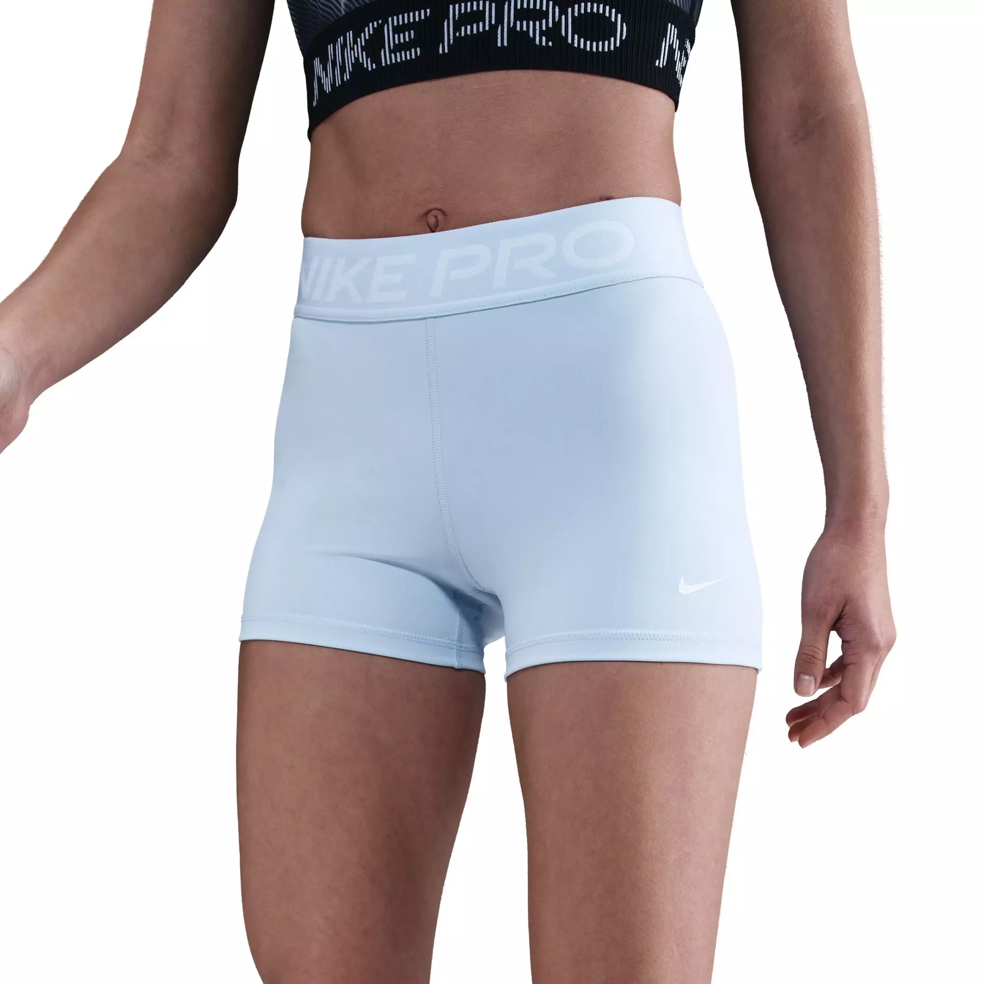 Nike Women's Pro 3" Shorts - Blue - BLUE