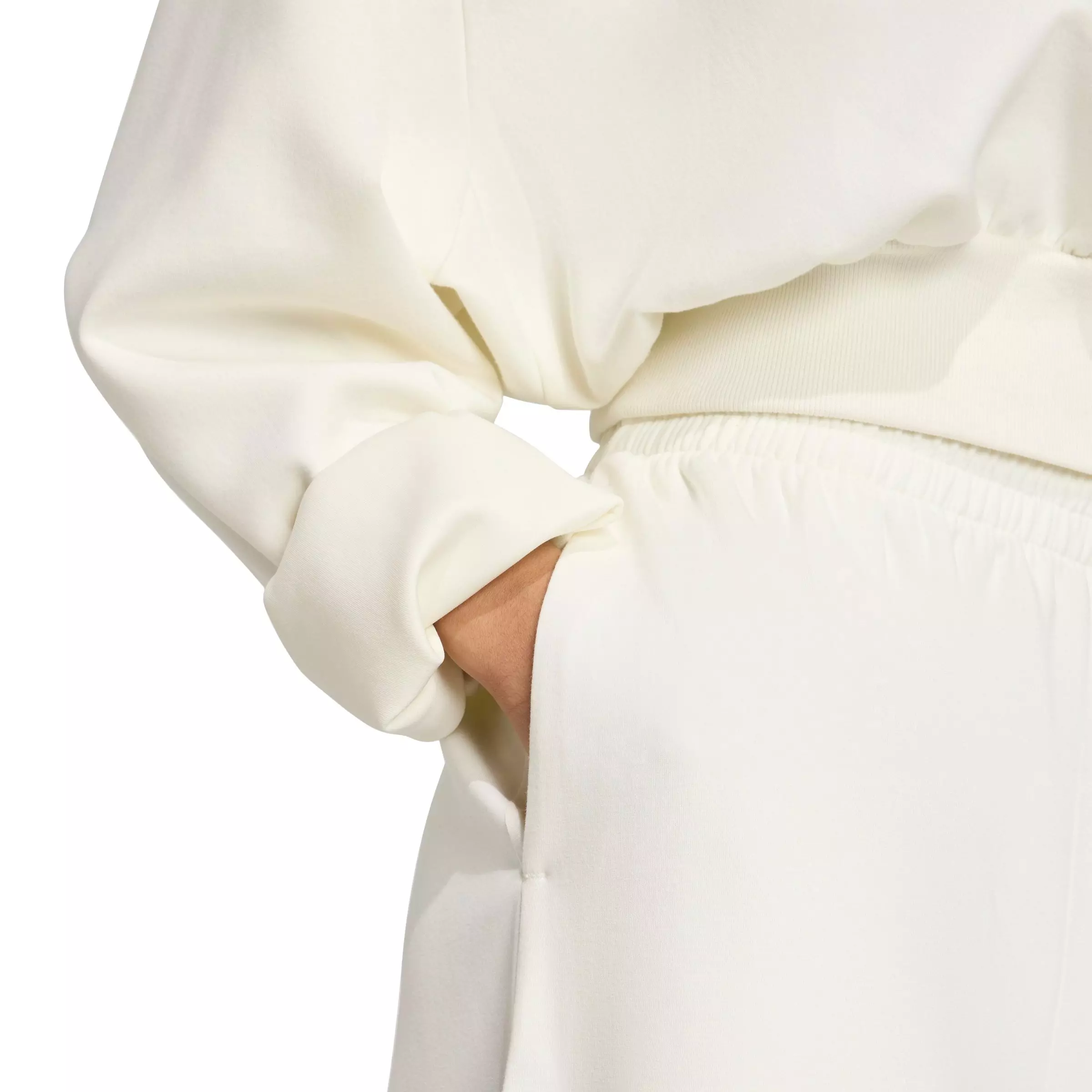 adidas Women's ALL SZN Soft Lux Loose Sweatshirt - WHITE