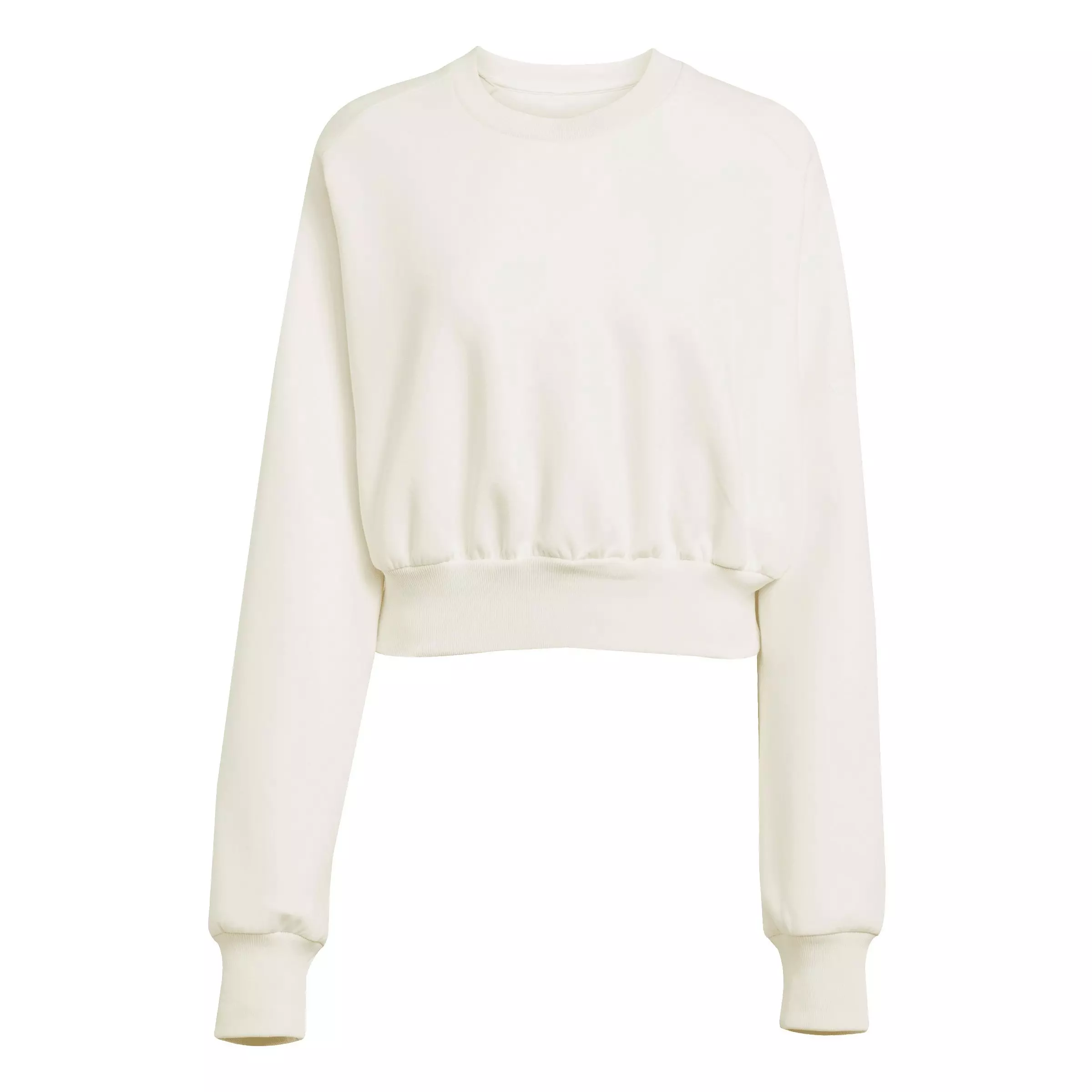 adidas Women's ALL SZN Soft Lux Loose Sweatshirt - WHITE