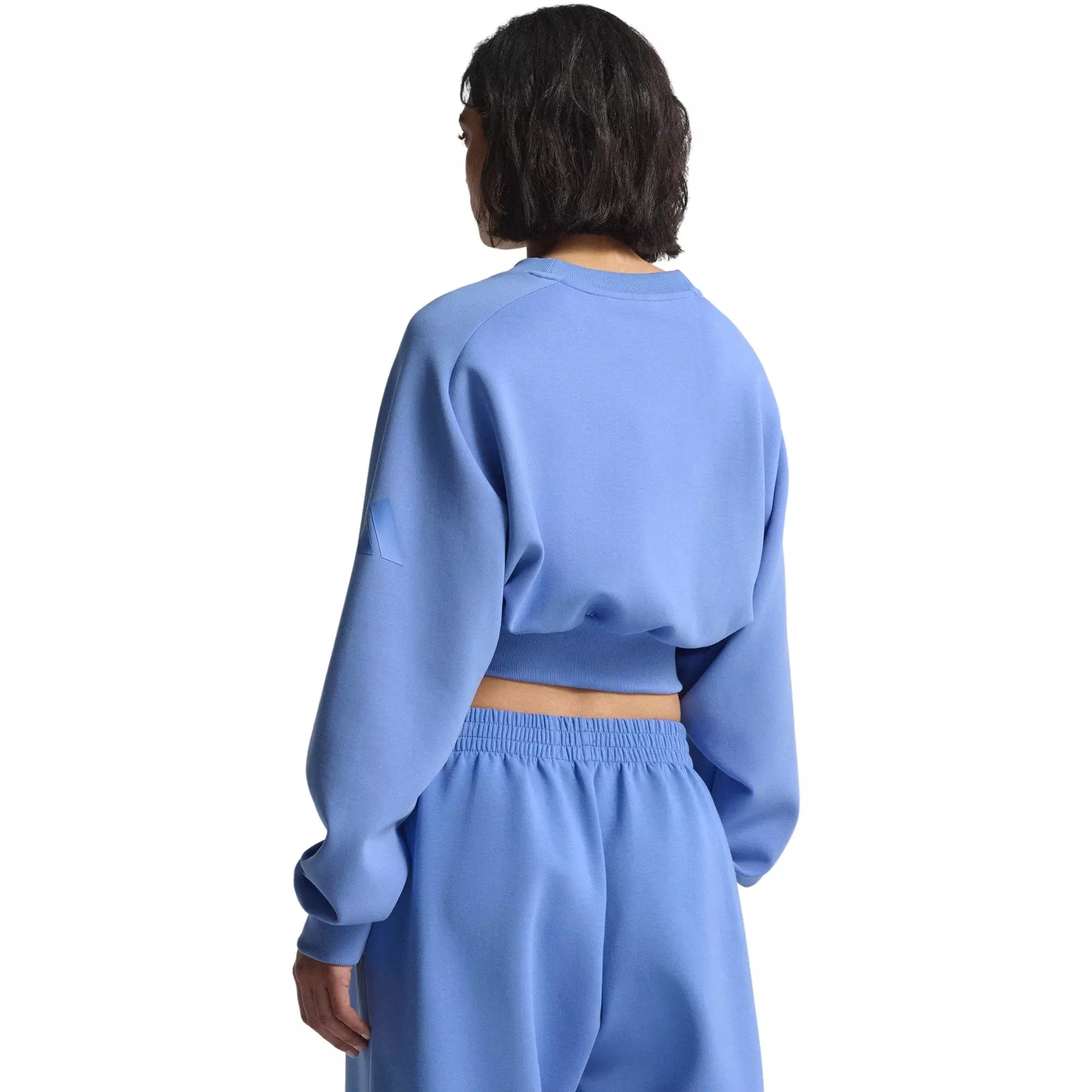 adidas Women's ALL SZN Soft Lux Loose Sweatshirt - Blue - BLUE