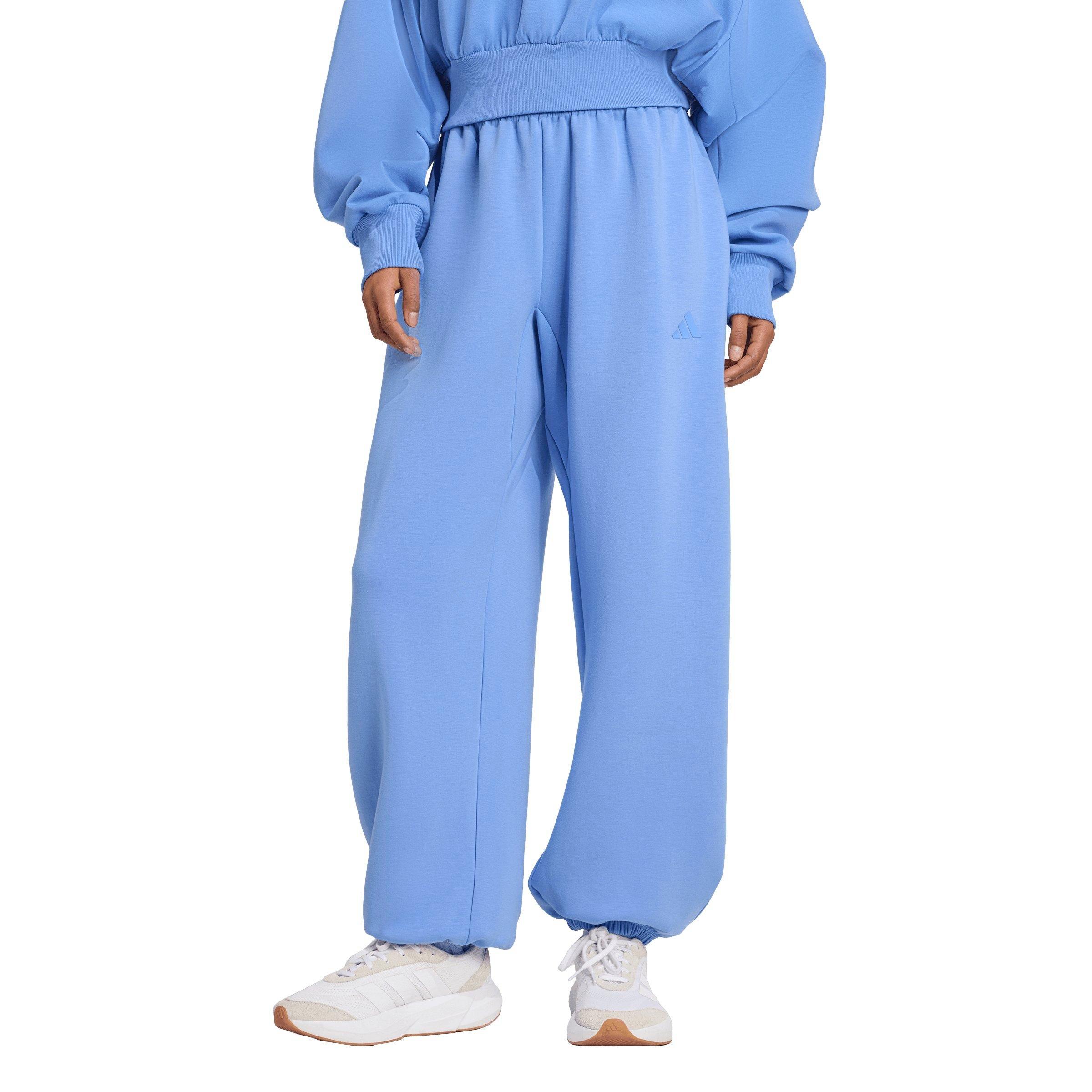 adidas Women's ALL SZN Soft Lux Loose Pants - BLUE Thumbnail View 1