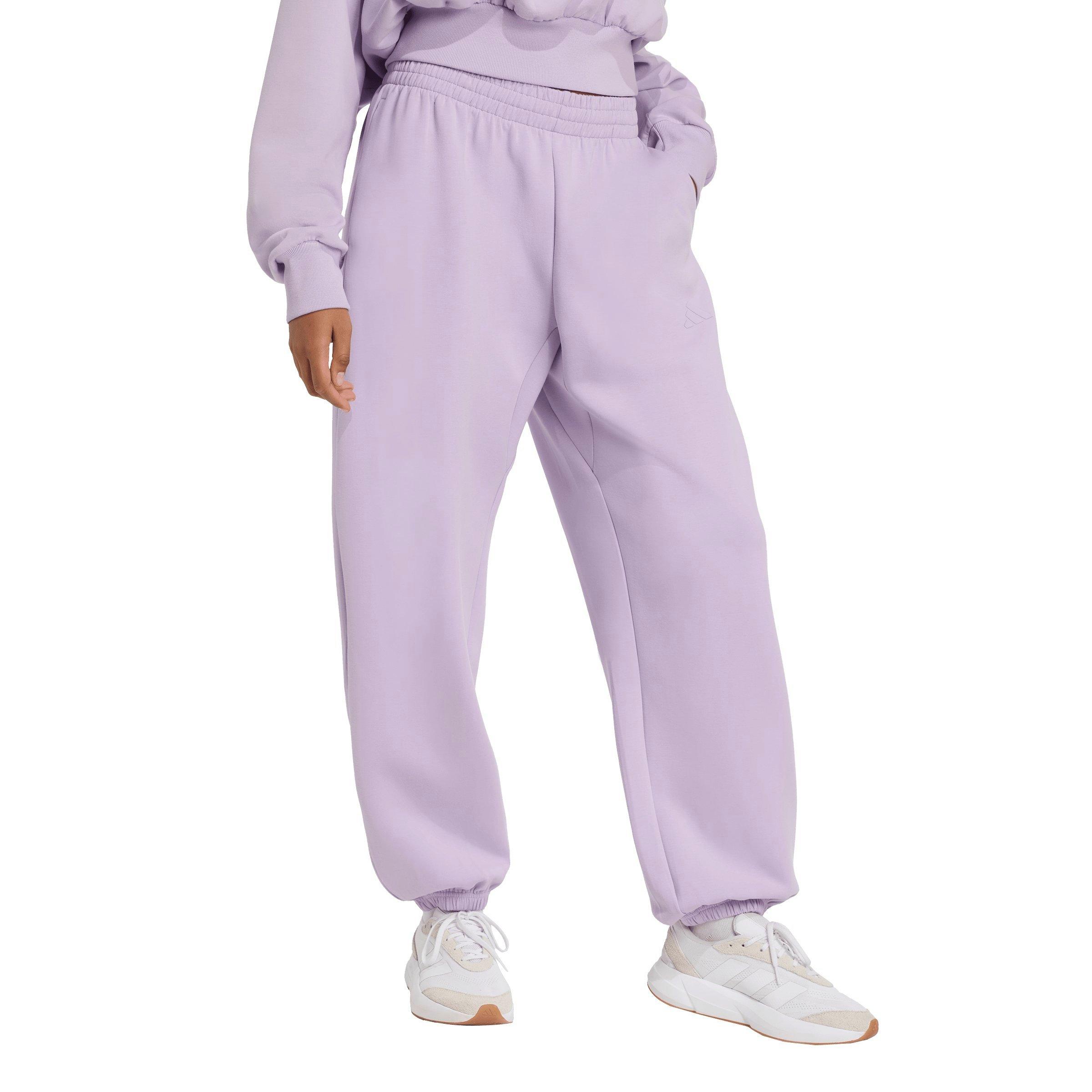 adidas Women's ALL SZN Soft Lux Loose Pants - Lilac - LILAC Thumbnail View 3