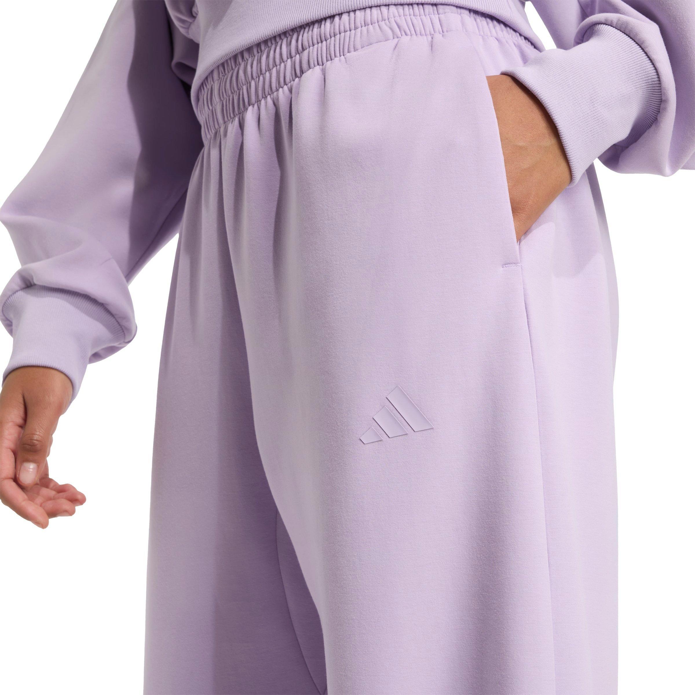 adidas Women's ALL SZN Soft Lux Loose Pants - Lilac - LILAC Thumbnail View 4