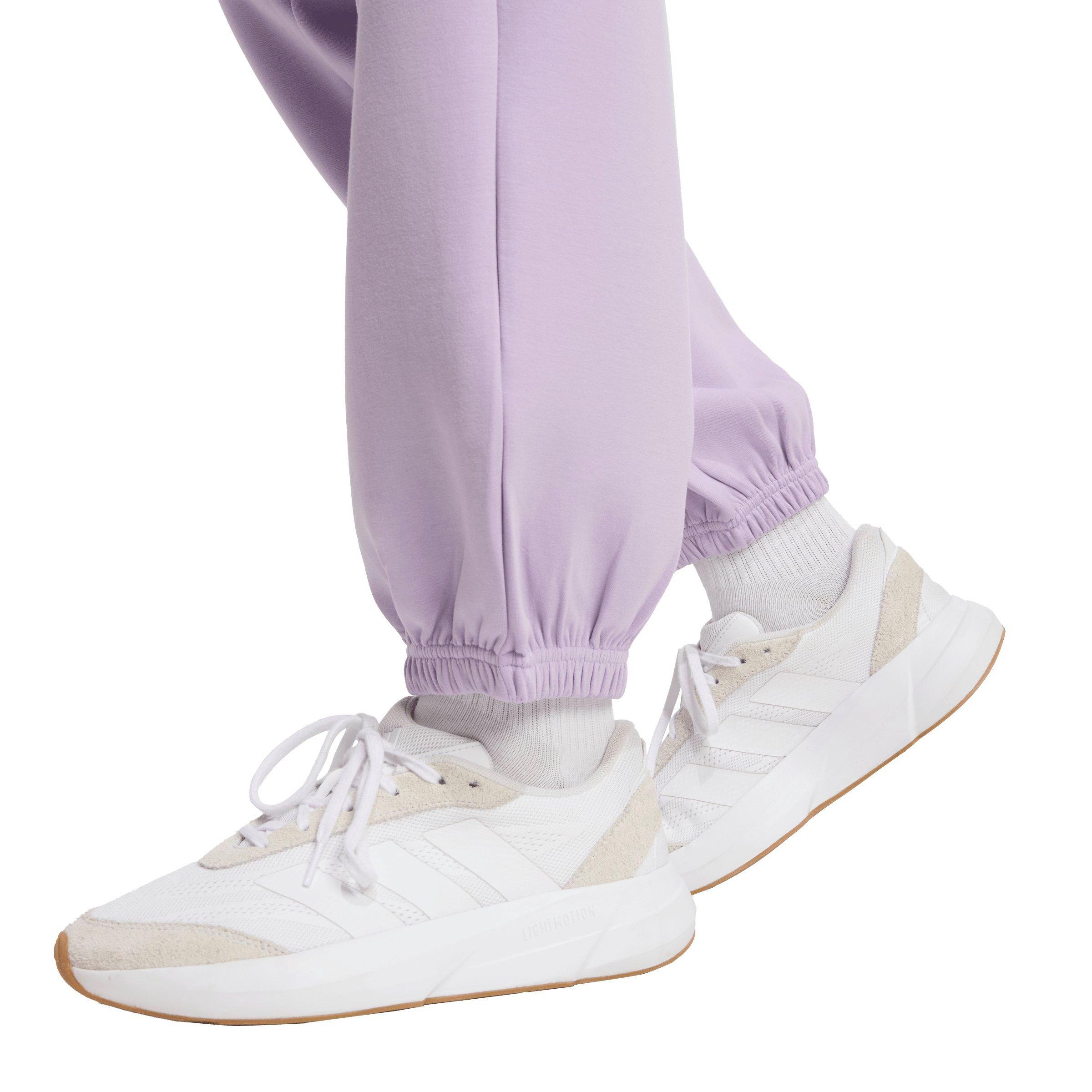 adidas Women's ALL SZN Soft Lux Loose Pants - Lilac - LILAC Thumbnail View 5