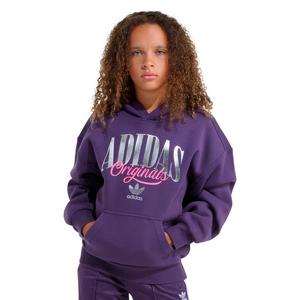 adidas Big Girls' Plum and Silver Hoodie