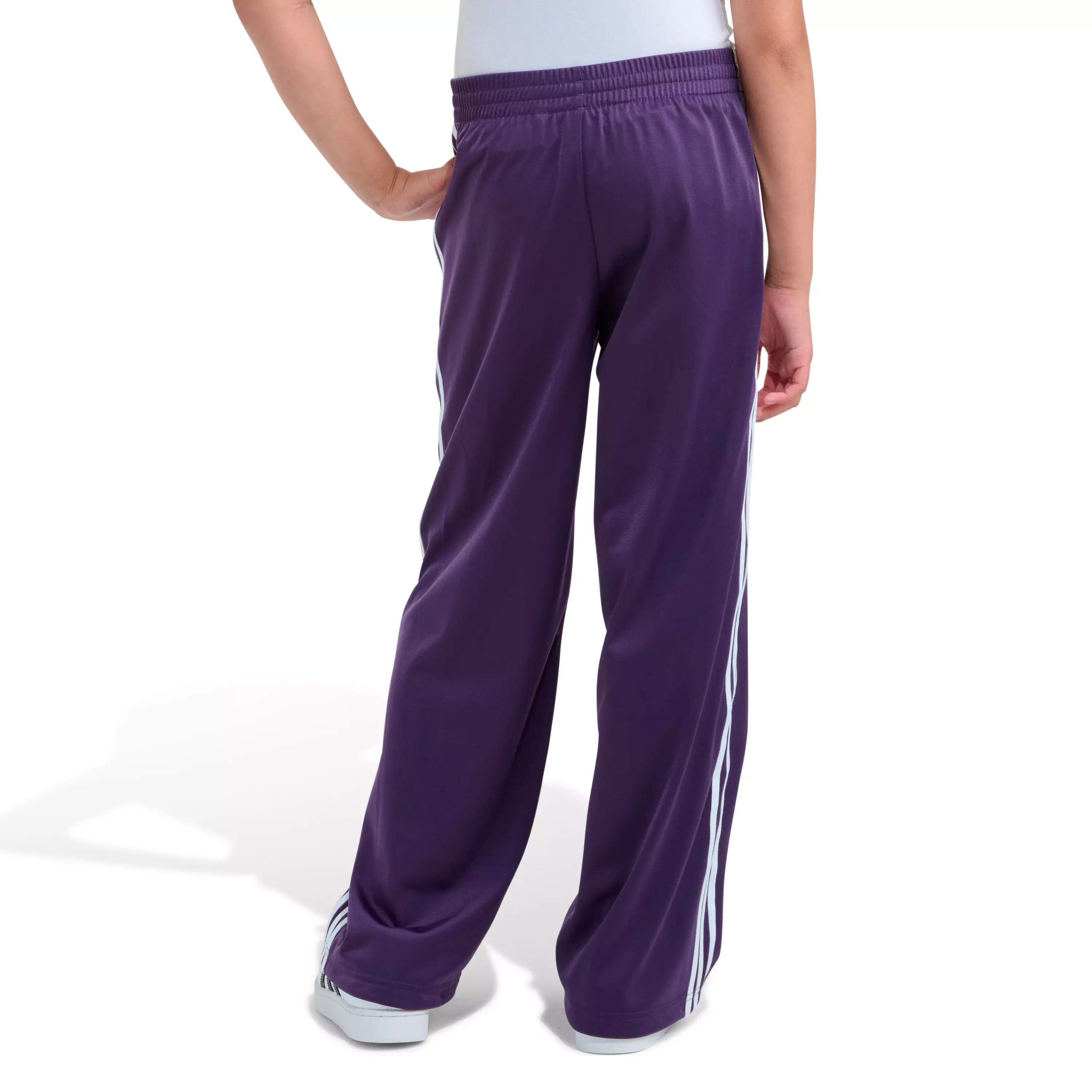 adidas Big Girls' Plum Wide Leg Pants - PURPLE