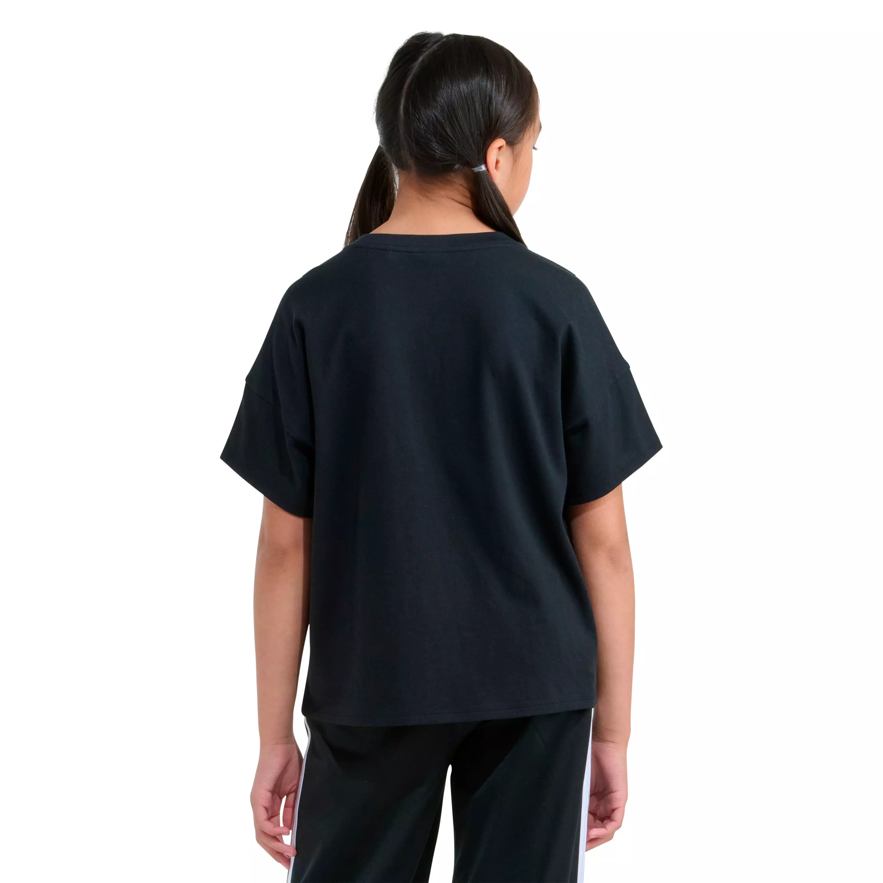 adidas Big Girls' Tee - Cheetah/Black - BLACK/BROWN