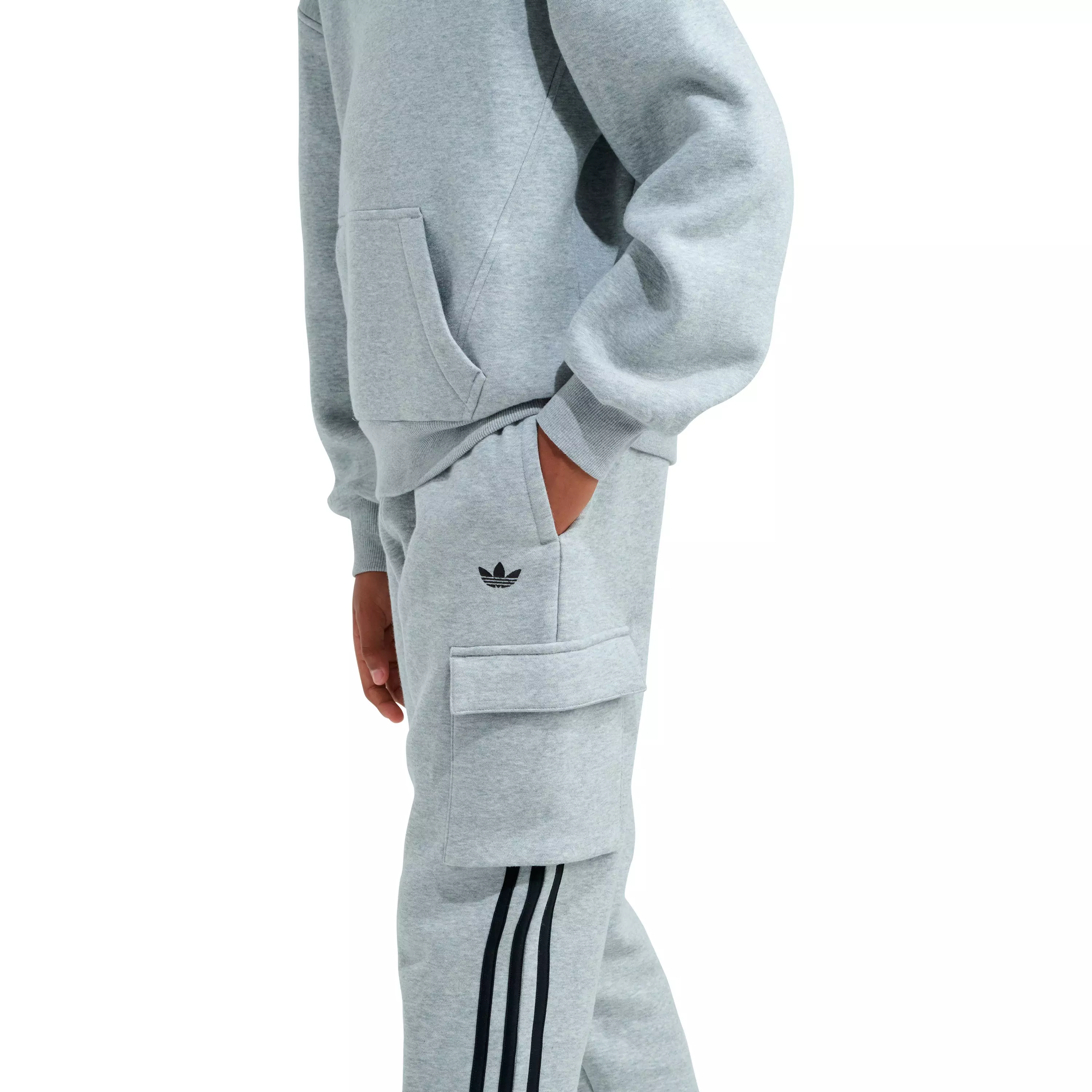 adidas Big Kids' Hoodie - Grey/Multi - GREY