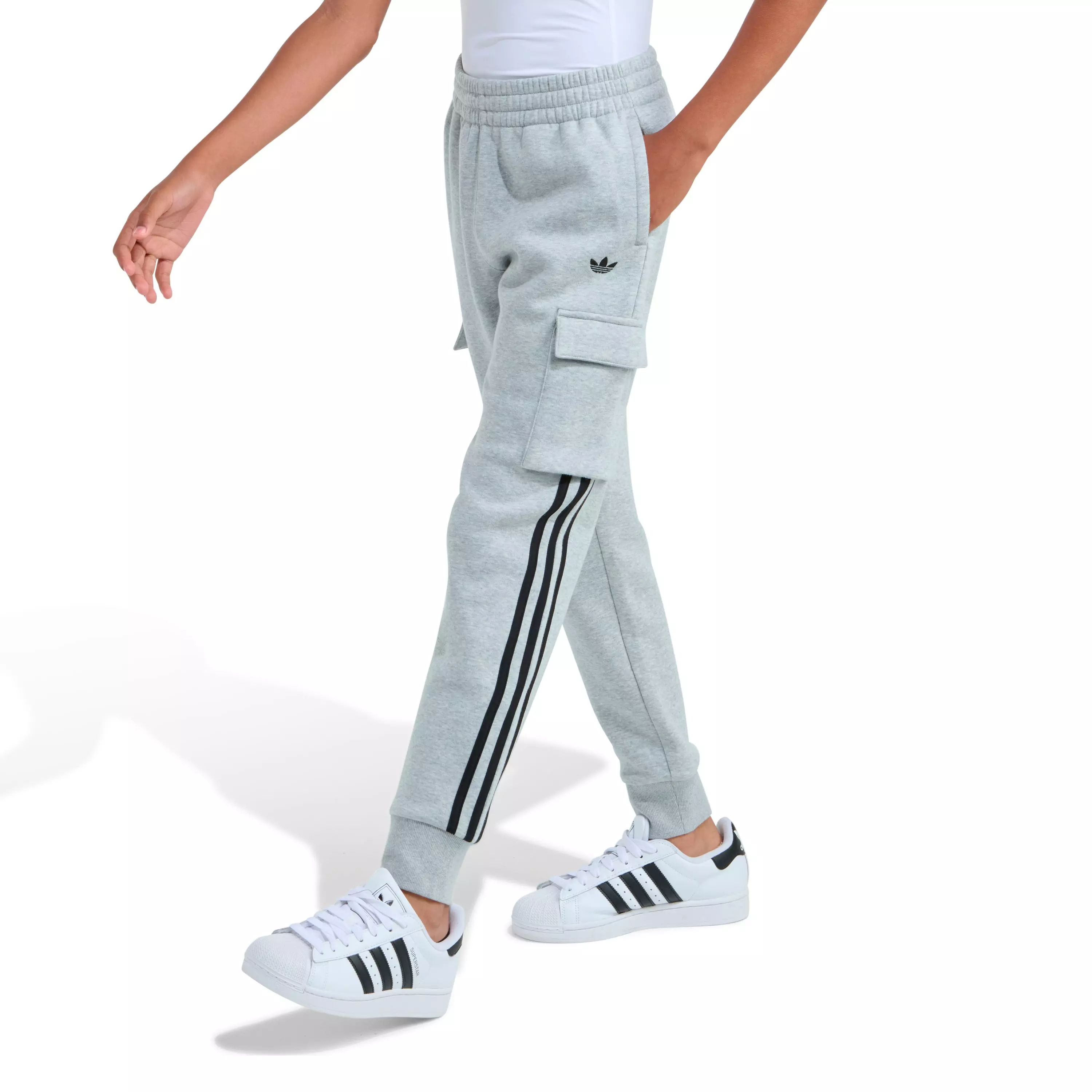 adidas Big Kids' Pants - Grey/Multi - GREY