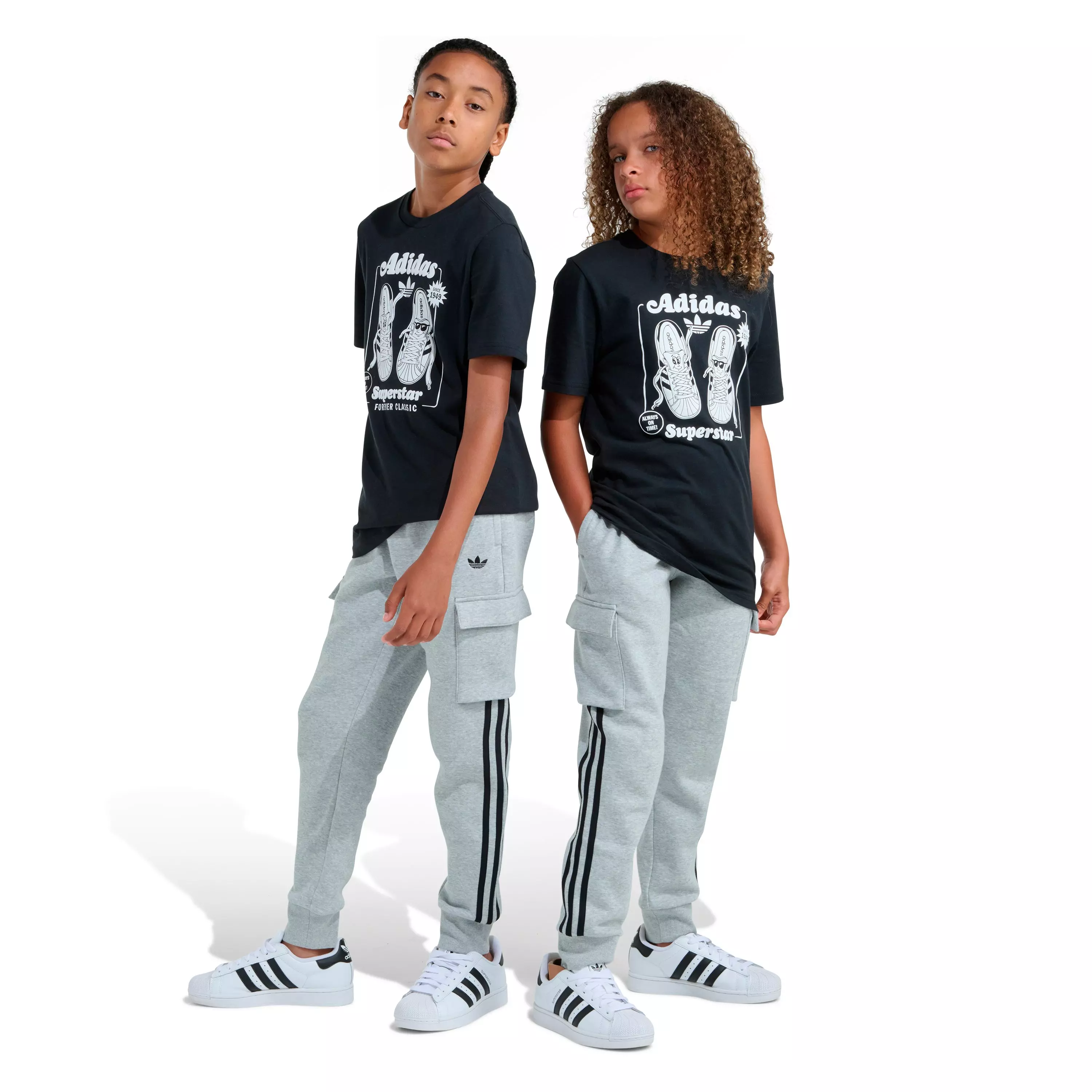 adidas Big Kids' Pants - Grey/Multi - GREY