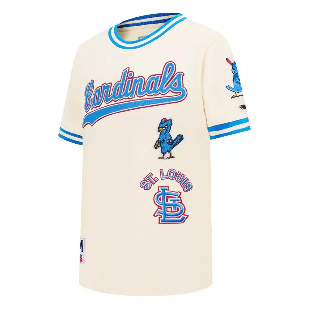 Pro Standard St. Louis Cardinals Retro Youth Tee-Cream - CREAM