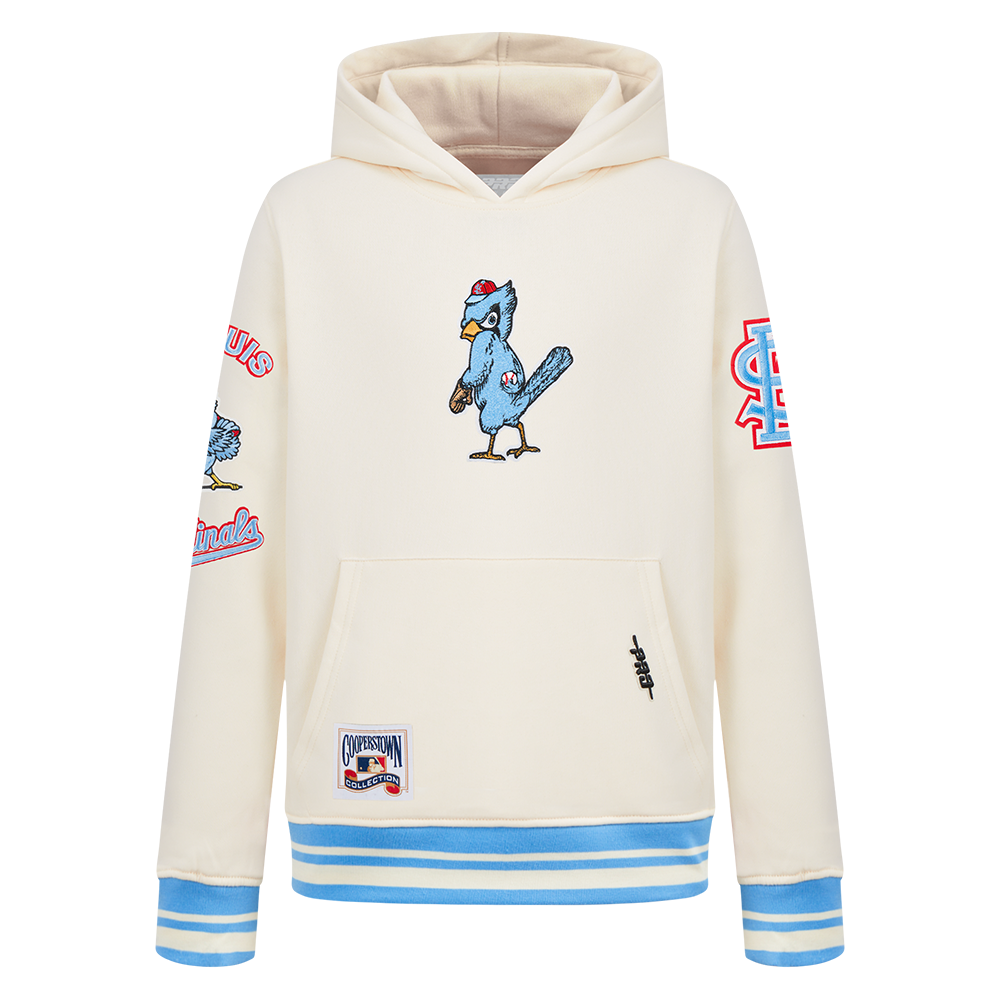 Pro Standard Youth St. Louis Cardinals Retro Classic Hoodie-Eggshell - CREAM Thumbnail View 1