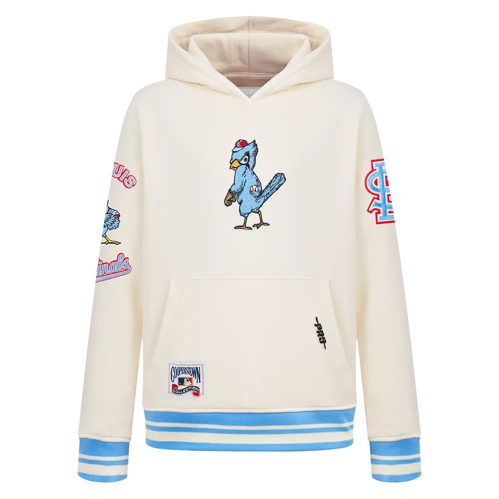 Pro Standard Youth St. Louis Cardinals Retro Classic Hoodie-Eggshell - CREAM