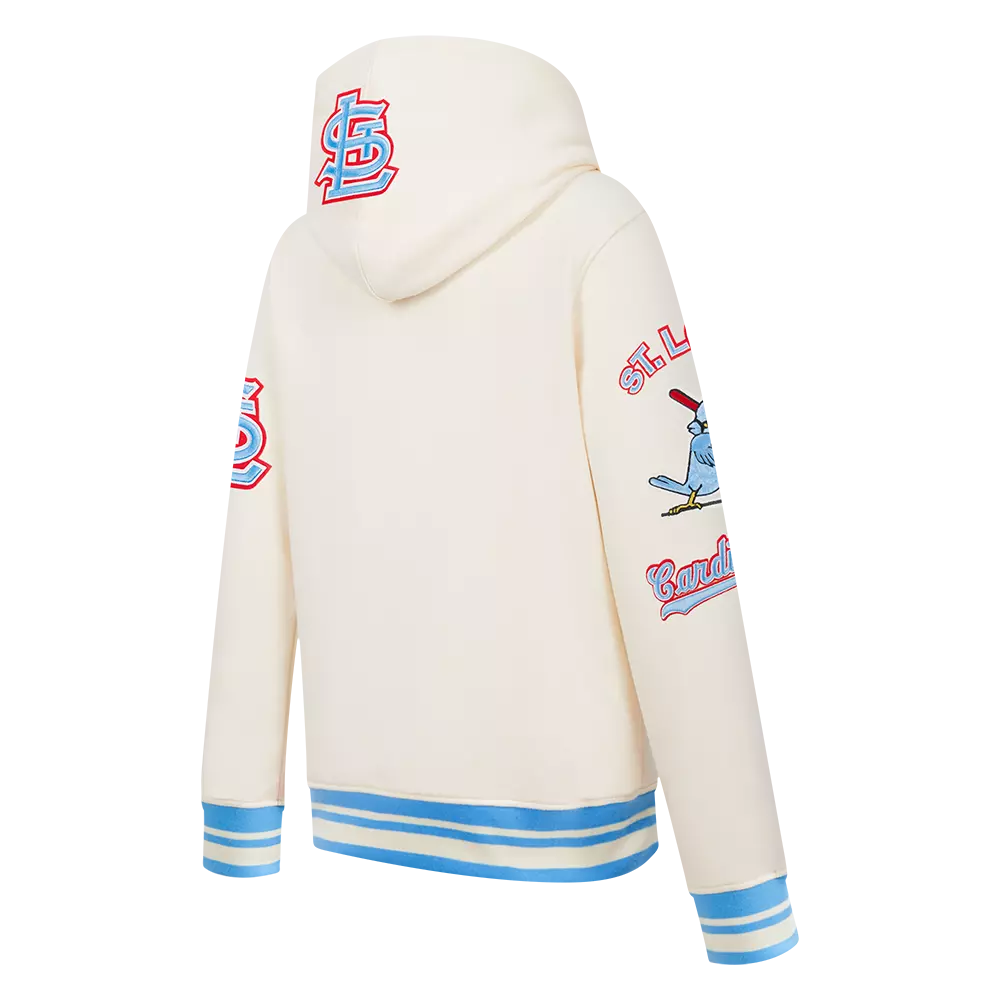 Pro Standard Youth St. Louis Cardinals Retro Classic Hoodie-Eggshell - CREAM