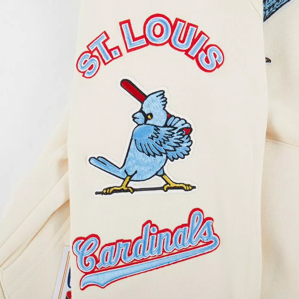 Pro Standard Youth St. Louis Cardinals Retro Classic Hoodie-Eggshell - CREAM