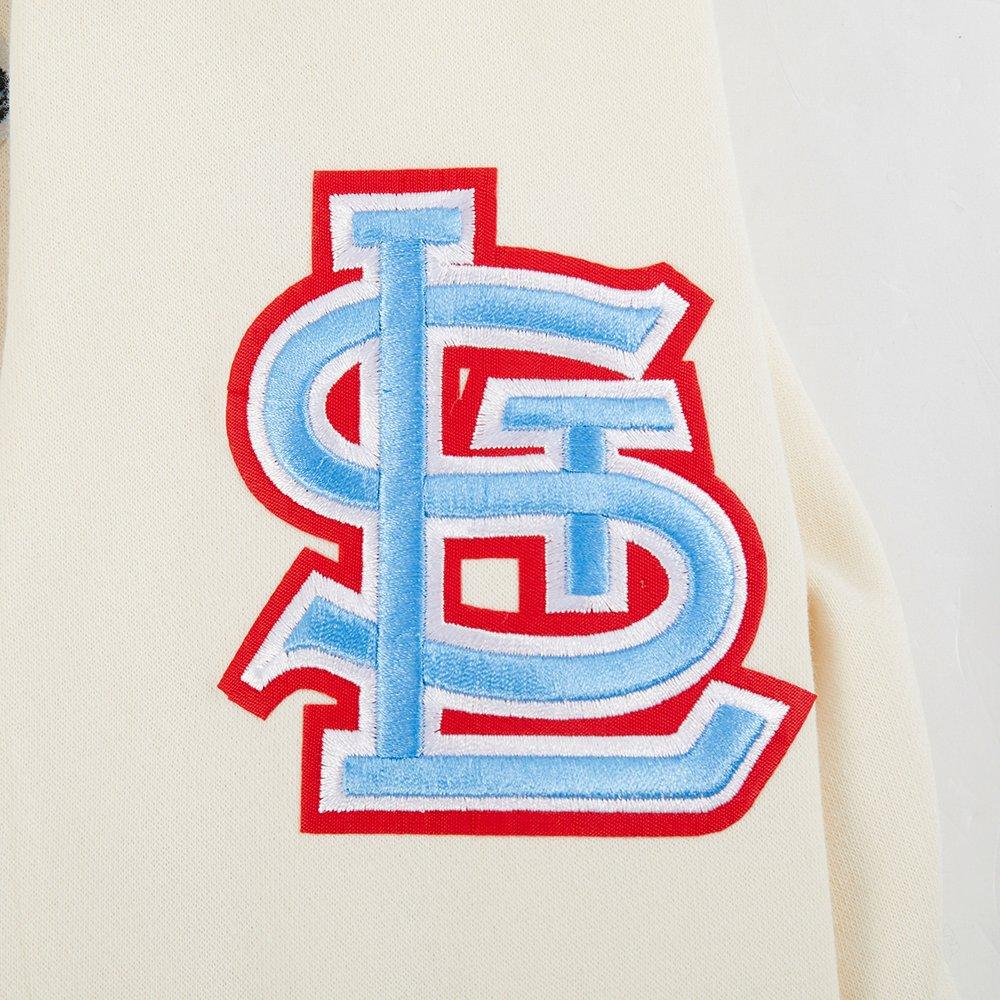 Pro Standard Youth St. Louis Cardinals Retro Classic Hoodie-Eggshell - CREAM Thumbnail View 8