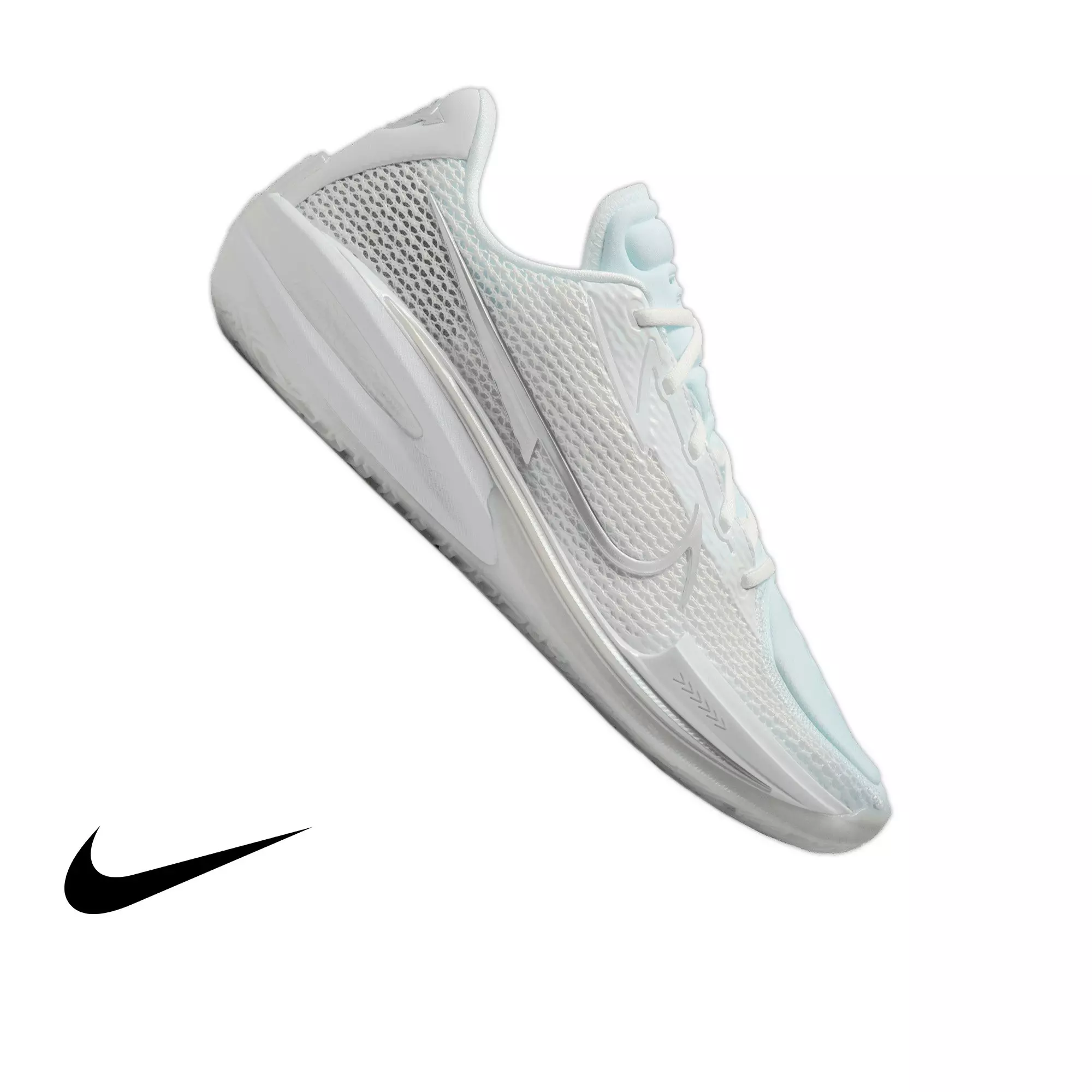 Nike G.T. Cut "White" Men's Basketball Shoe - WHITE/CHROME