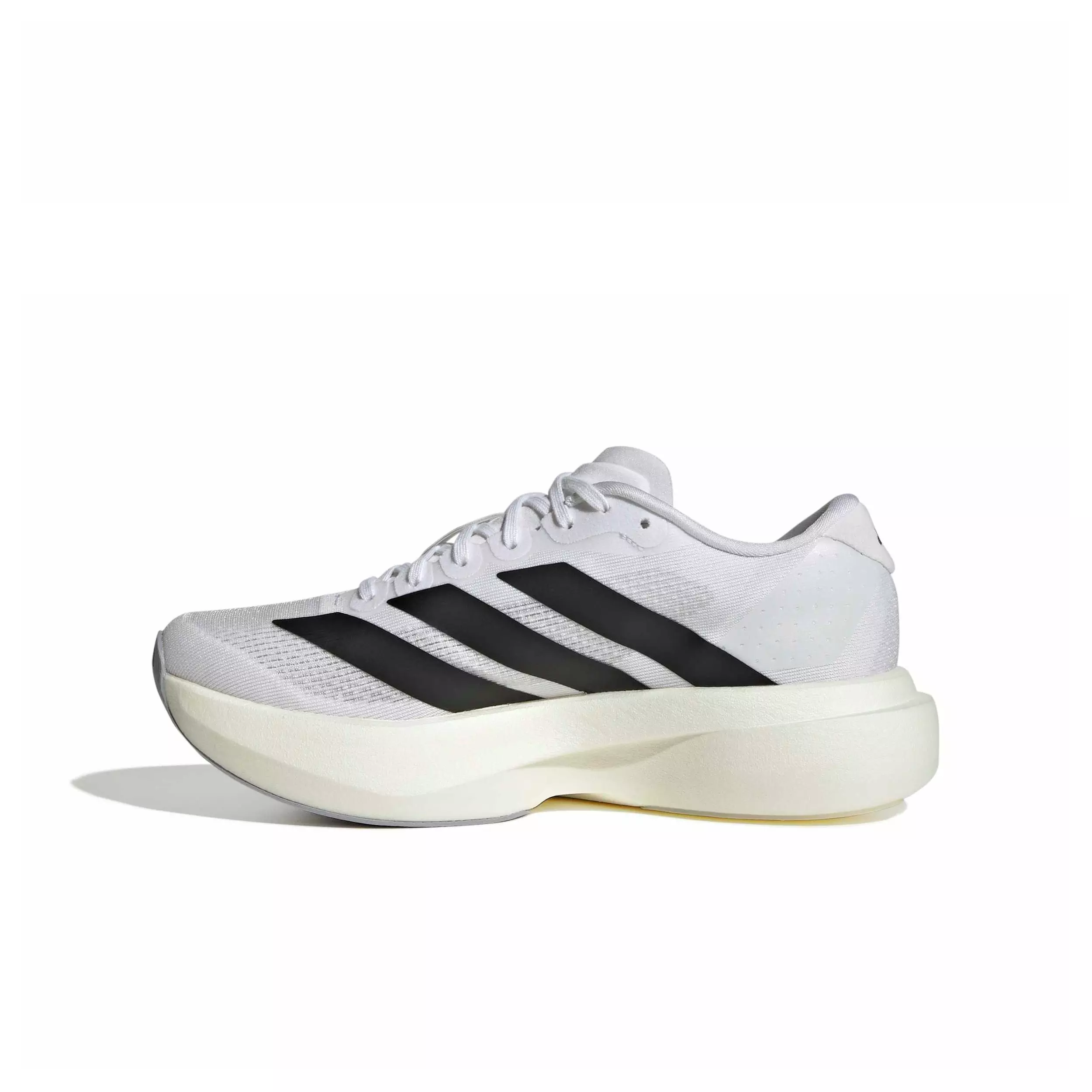 adidas Adizero EVO SL "White/Core Black/Dash Grey" Grade School Boys' Running Shoe - WHITE/BLACK