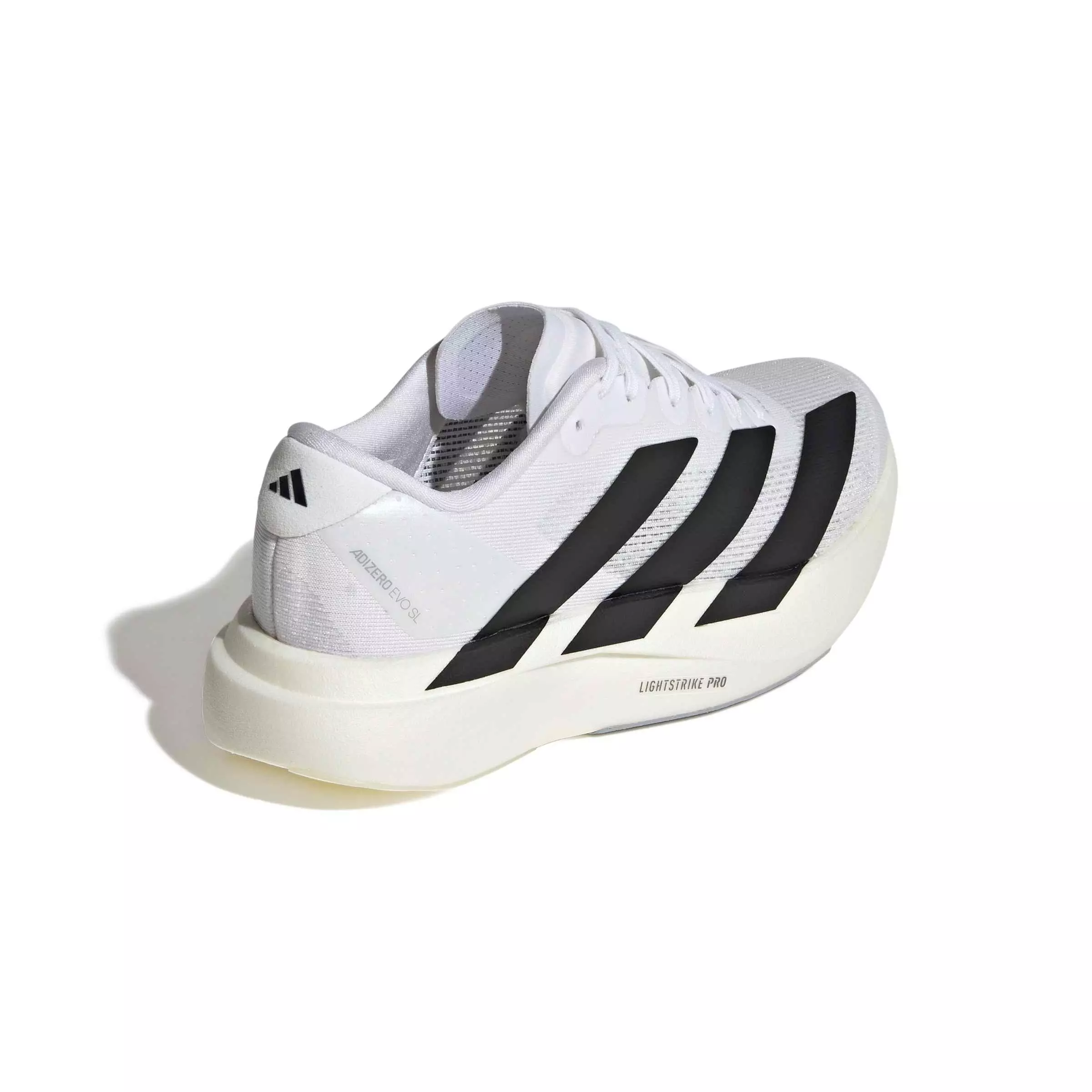 adidas Adizero EVO SL "White/Core Black/Dash Grey" Grade School Boys' Running Shoe - WHITE/BLACK