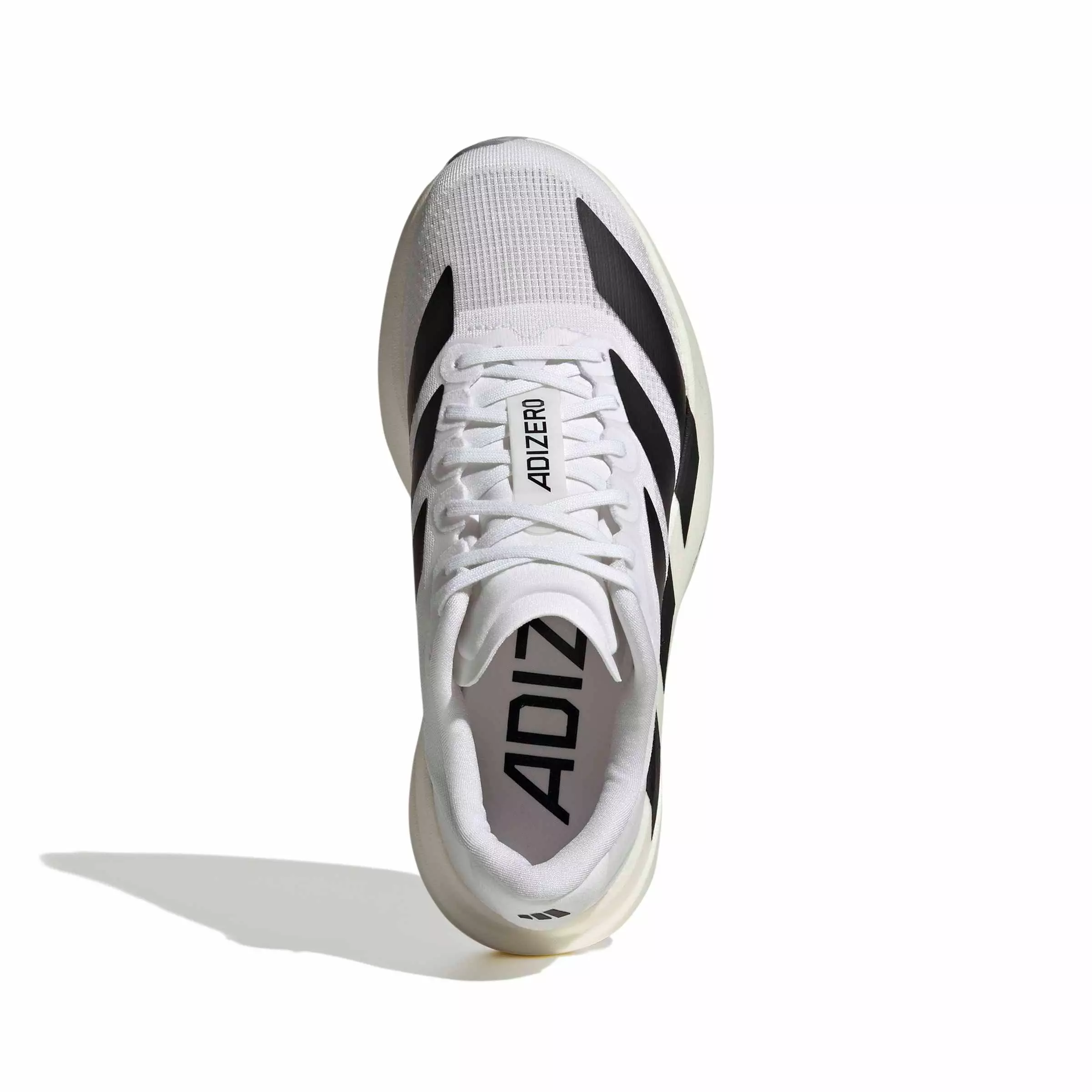 adidas Adizero EVO SL "White/Core Black/Dash Grey" Grade School Boys' Running Shoe - WHITE/BLACK
