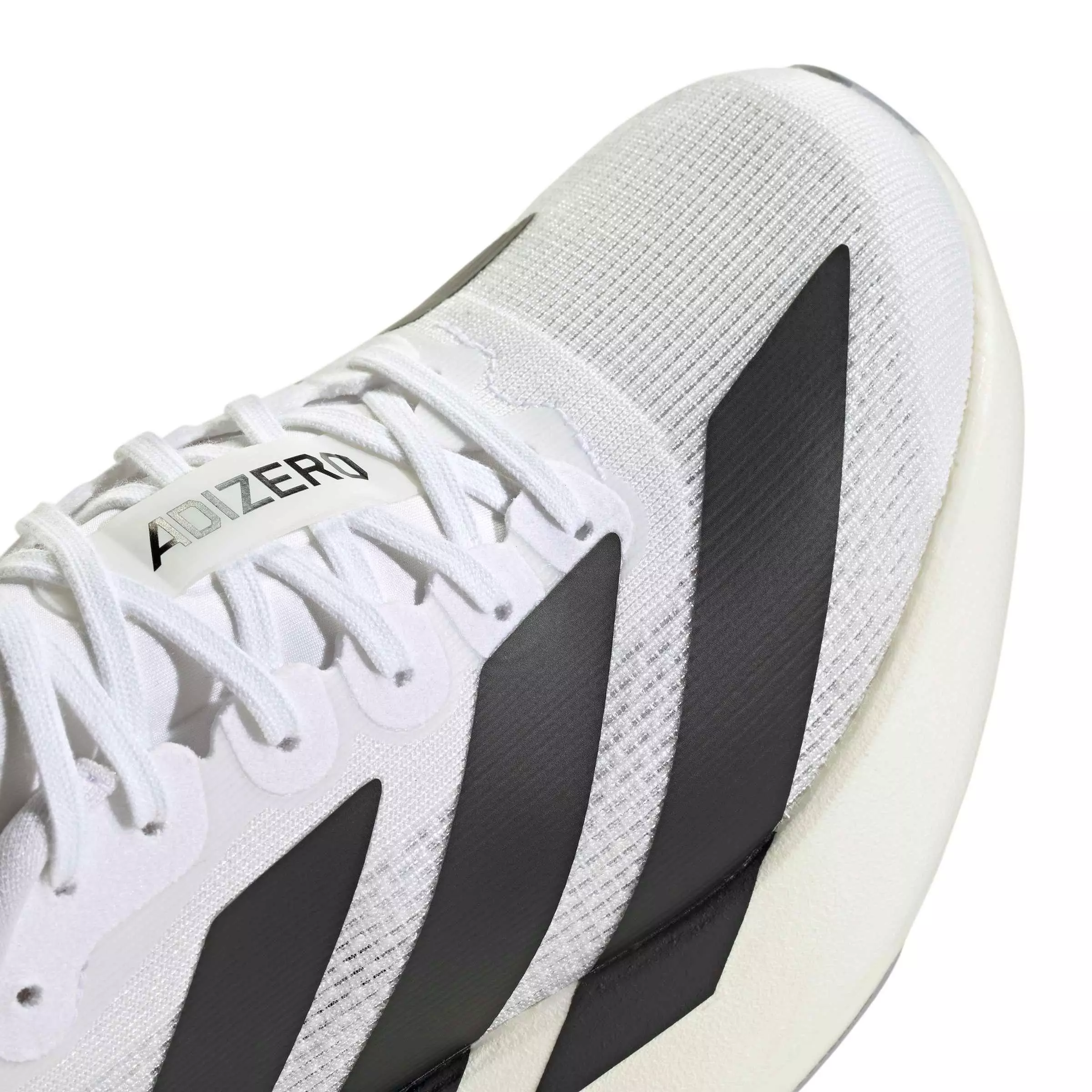adidas Adizero EVO SL "White/Core Black/Dash Grey" Grade School Boys' Running Shoe - WHITE/BLACK