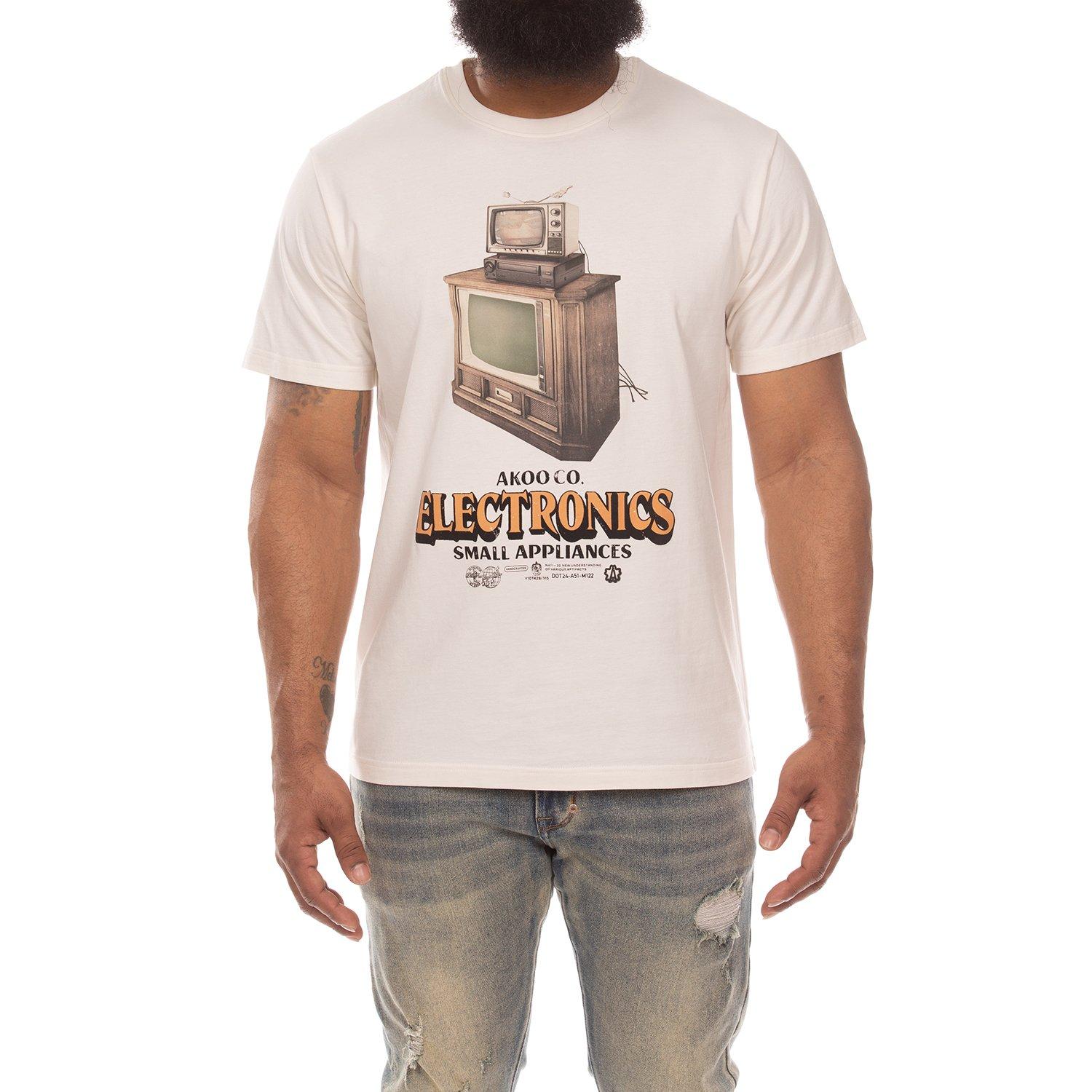 AKOO Men's Static Tee - Whistle White - OFF-WHITE Thumbnail View 1