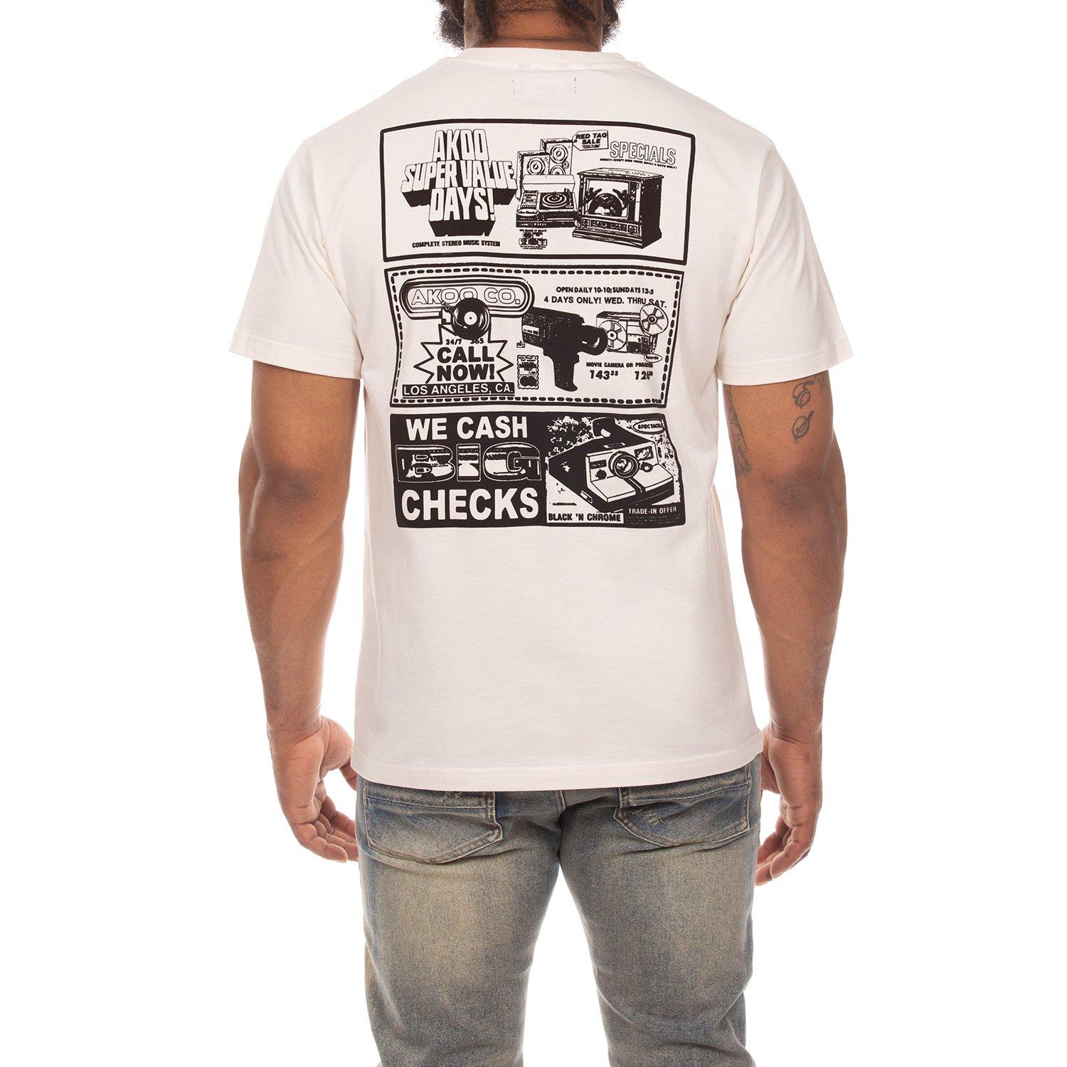 AKOO Men's Static Tee - Whistle White - OFF-WHITE Thumbnail View 2