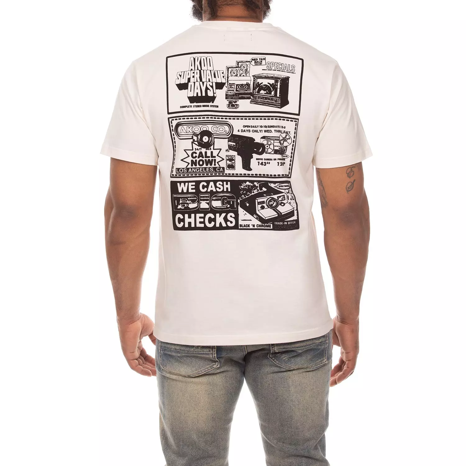 AKOO Men's Static Tee - Whistle White - OFF-WHITE