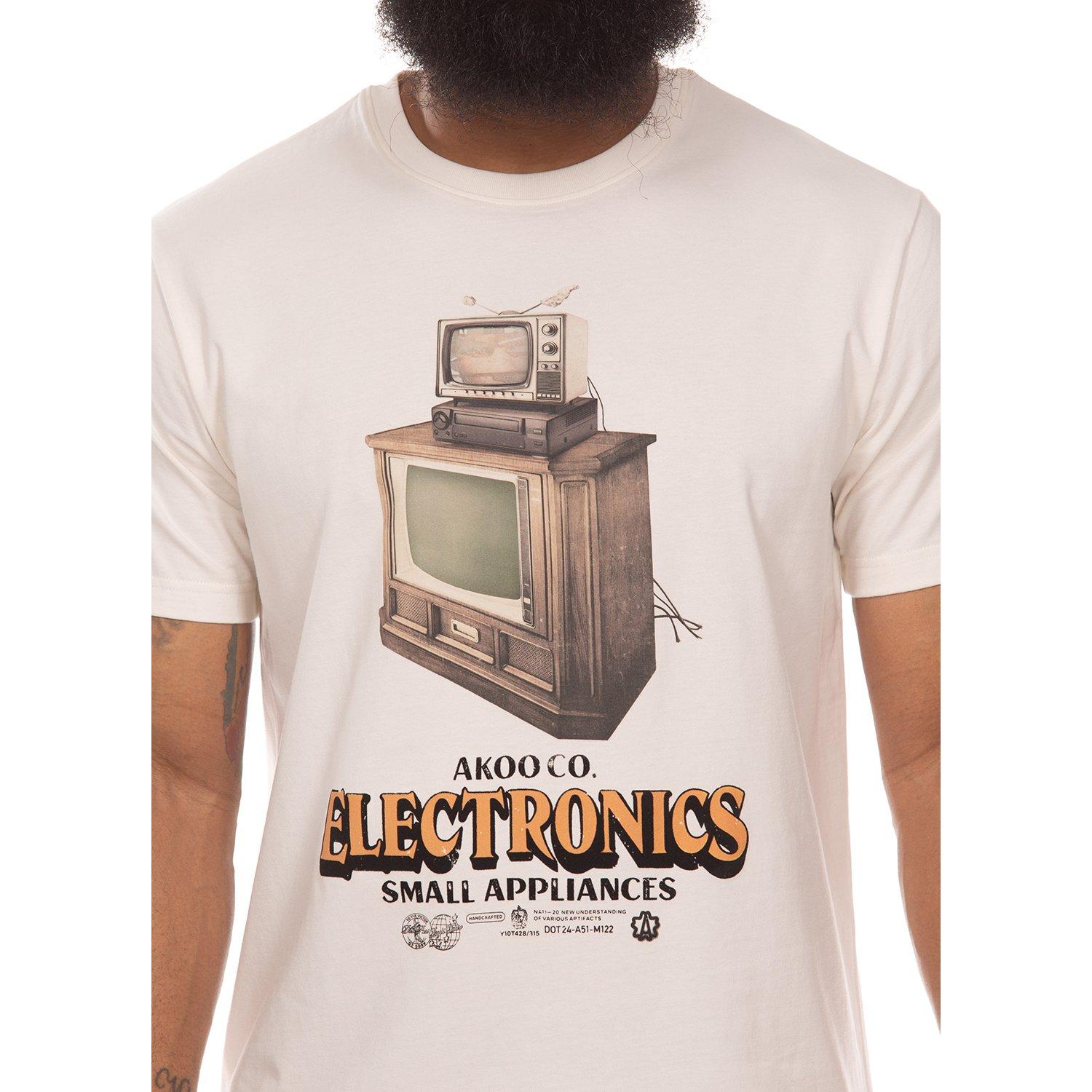 AKOO Men's Static Tee - Whistle White - OFF-WHITE Thumbnail View 3