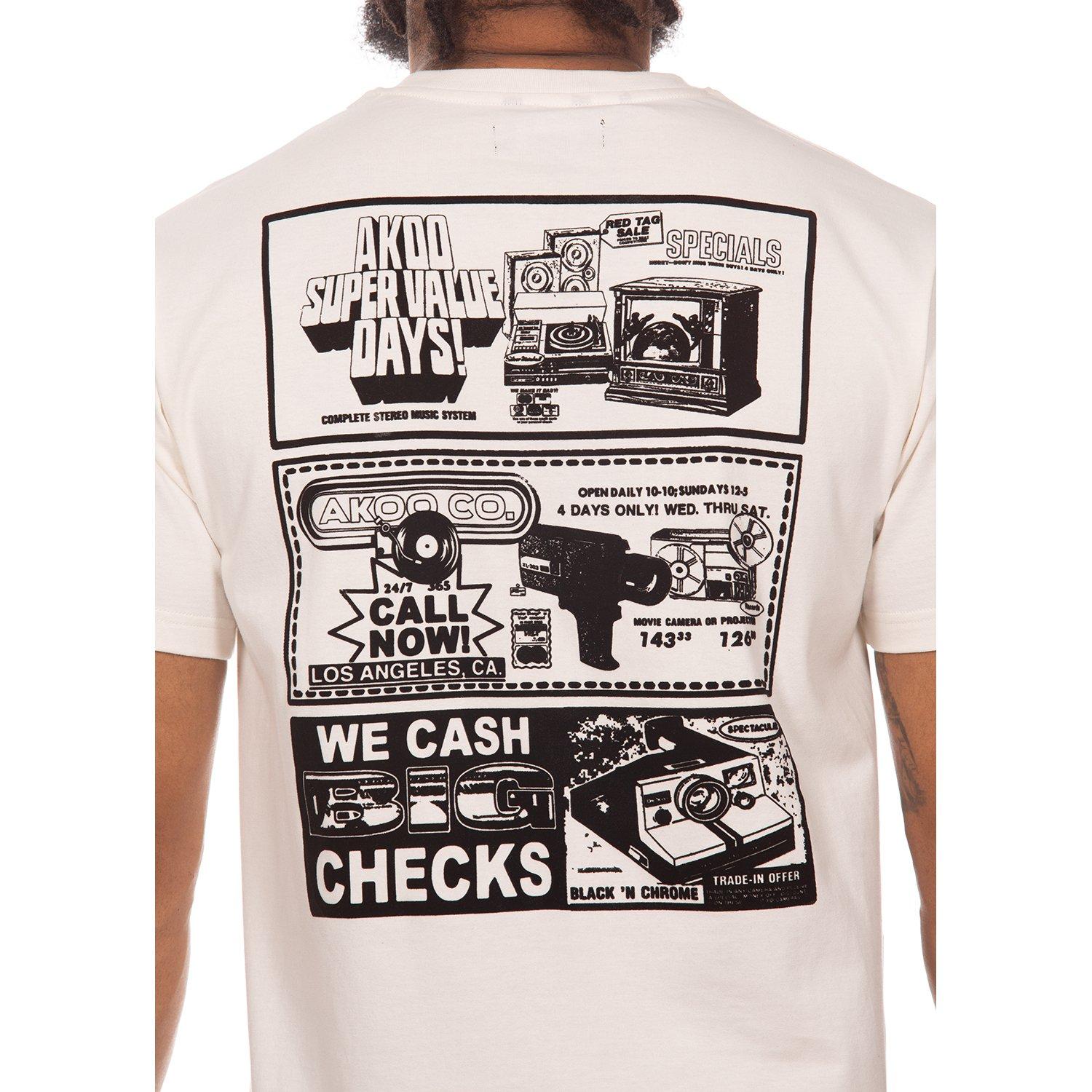 AKOO Men's Static Tee - Whistle White - OFF-WHITE Thumbnail View 4