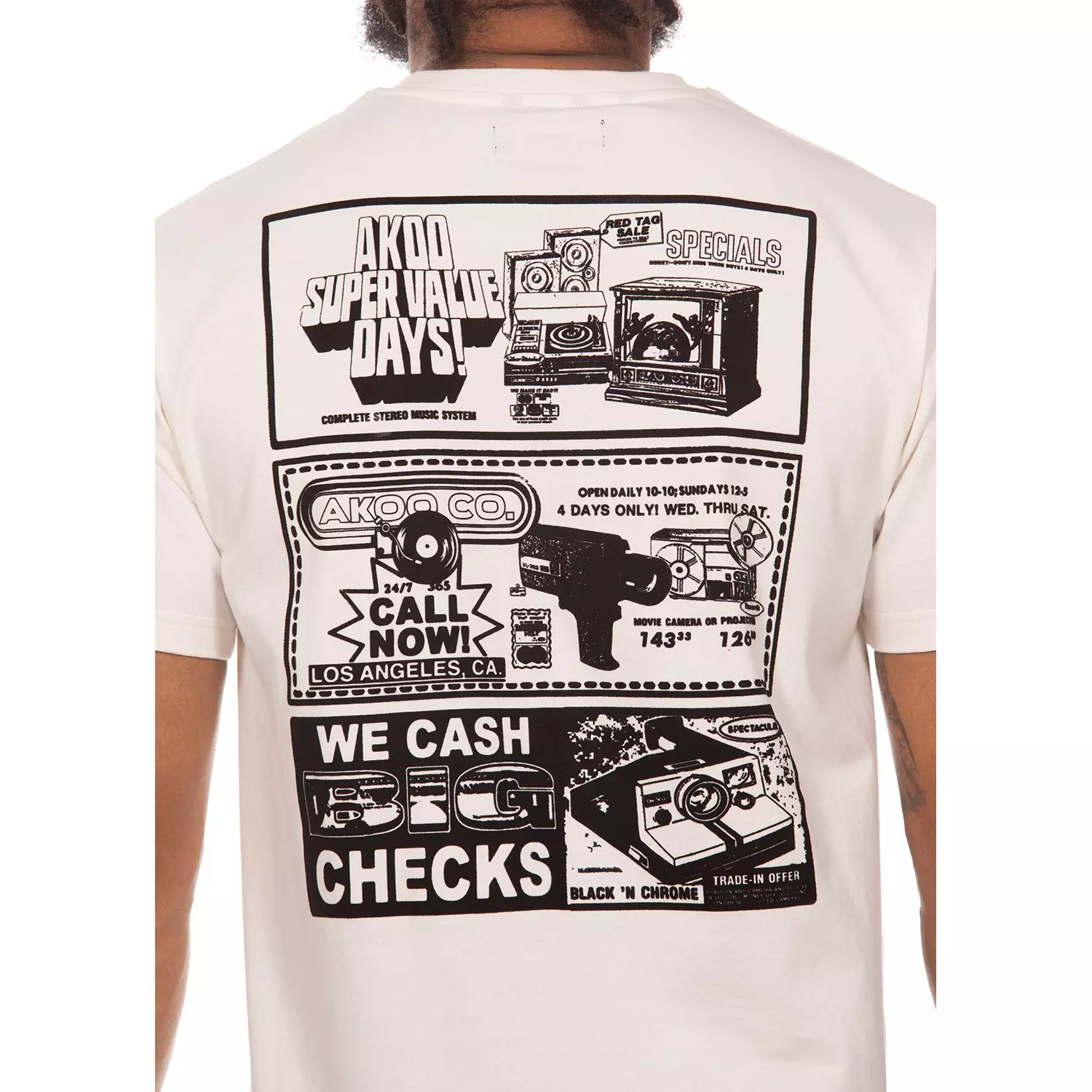 AKOO Men's Static Tee - Whistle White - OFF-WHITE