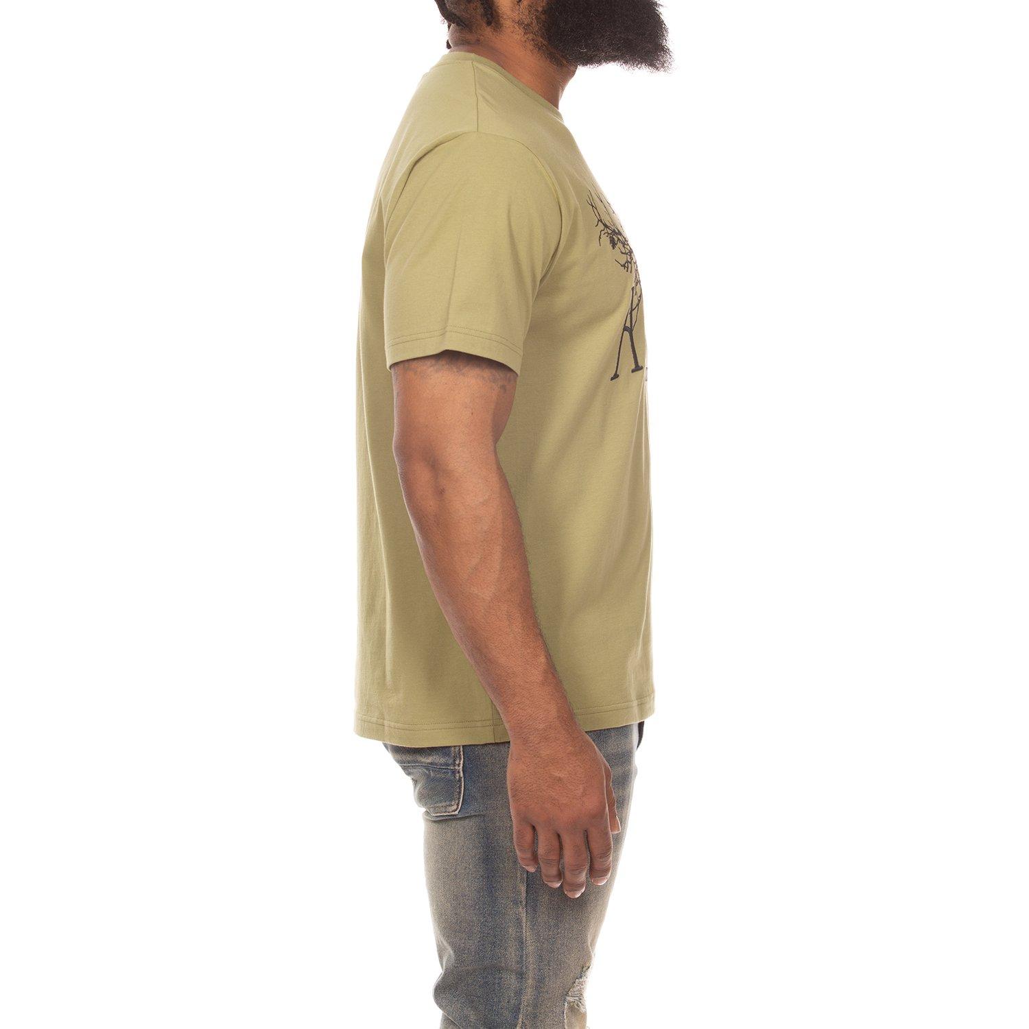 AKOO Men's Family Tree Tee - Sage - GREEN Thumbnail View 4