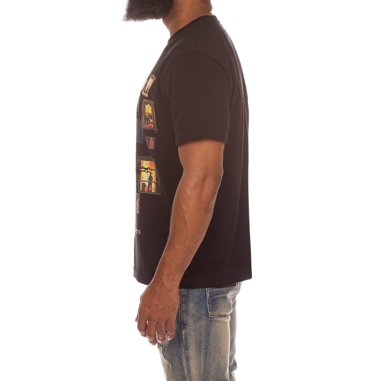 AKOO Men's Block View Tee - Black - BLACK Thumbnail View 5