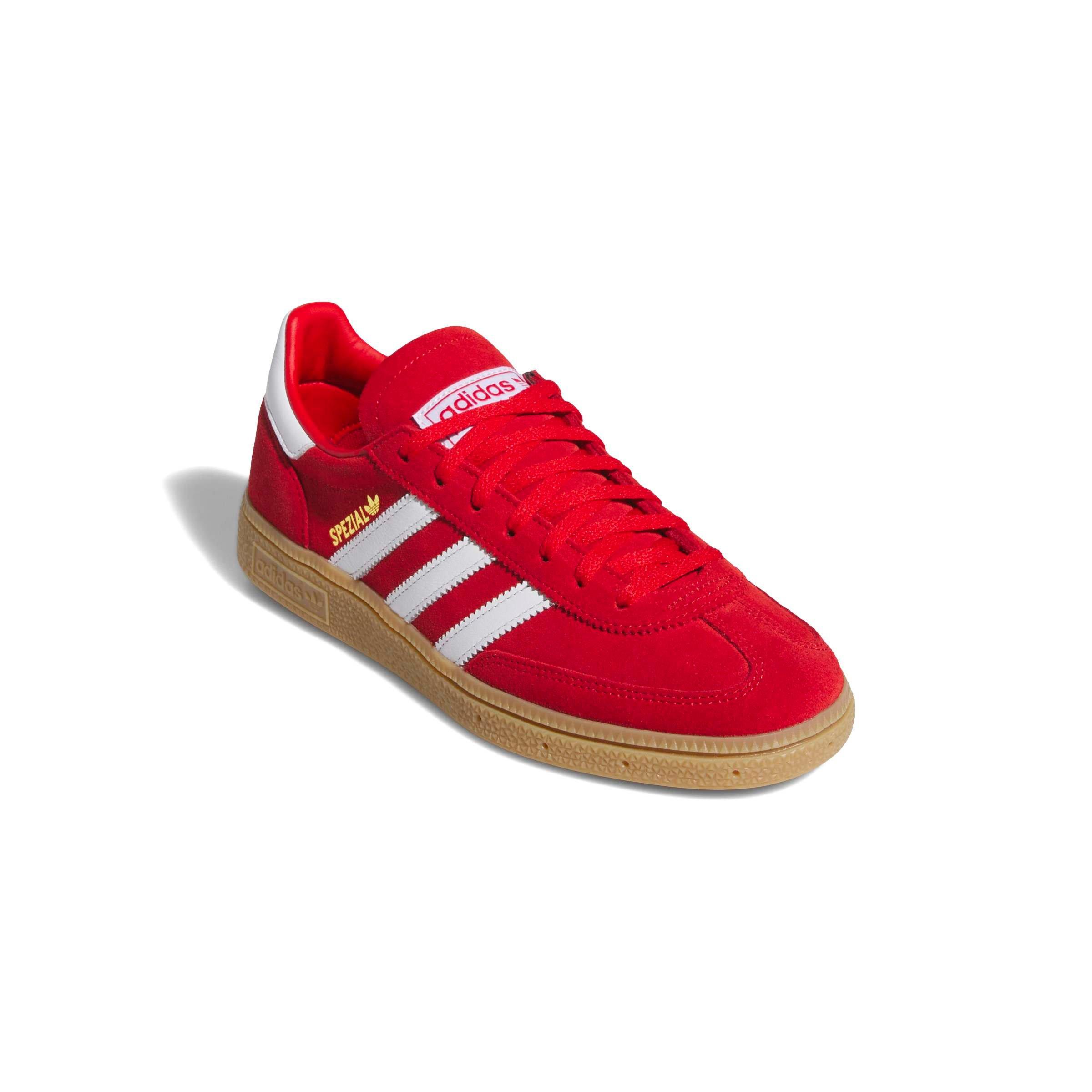 adidas Originals Handball Spezial "Better Scarlet/White/Gold Metallic" Women's Shoe - RED/WHITE Thumbnail View 5