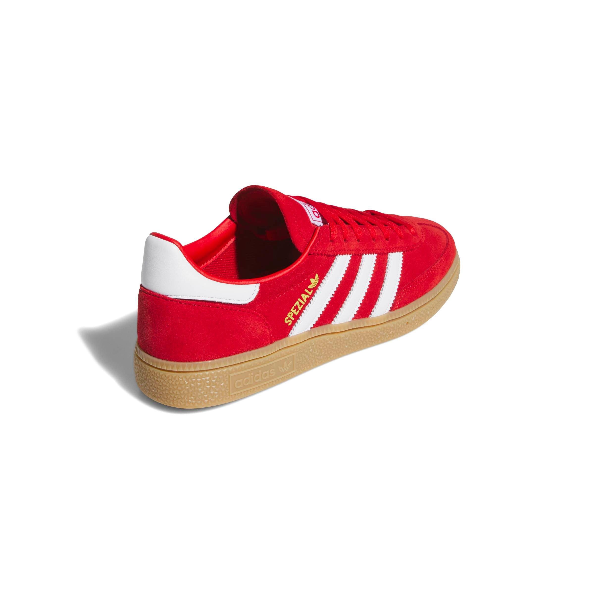 adidas Originals Handball Spezial "Better Scarlet/White/Gold Metallic" Women's Shoe - RED/WHITE Thumbnail View 6