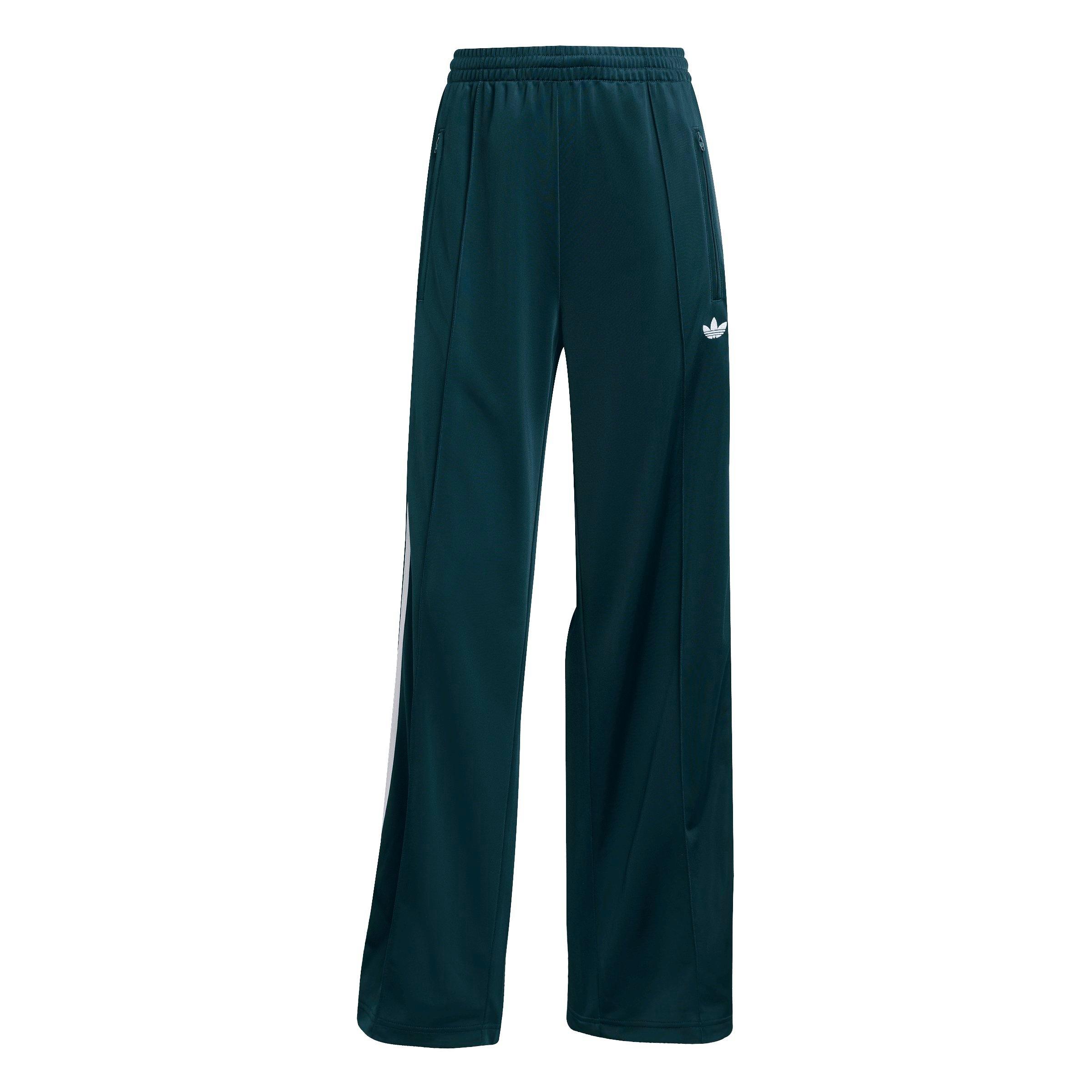 adidas Originals Women's Adicolor Classic Firebird Loose Track Pants - Green/White - GREEN/WHITE Thumbnail View 6