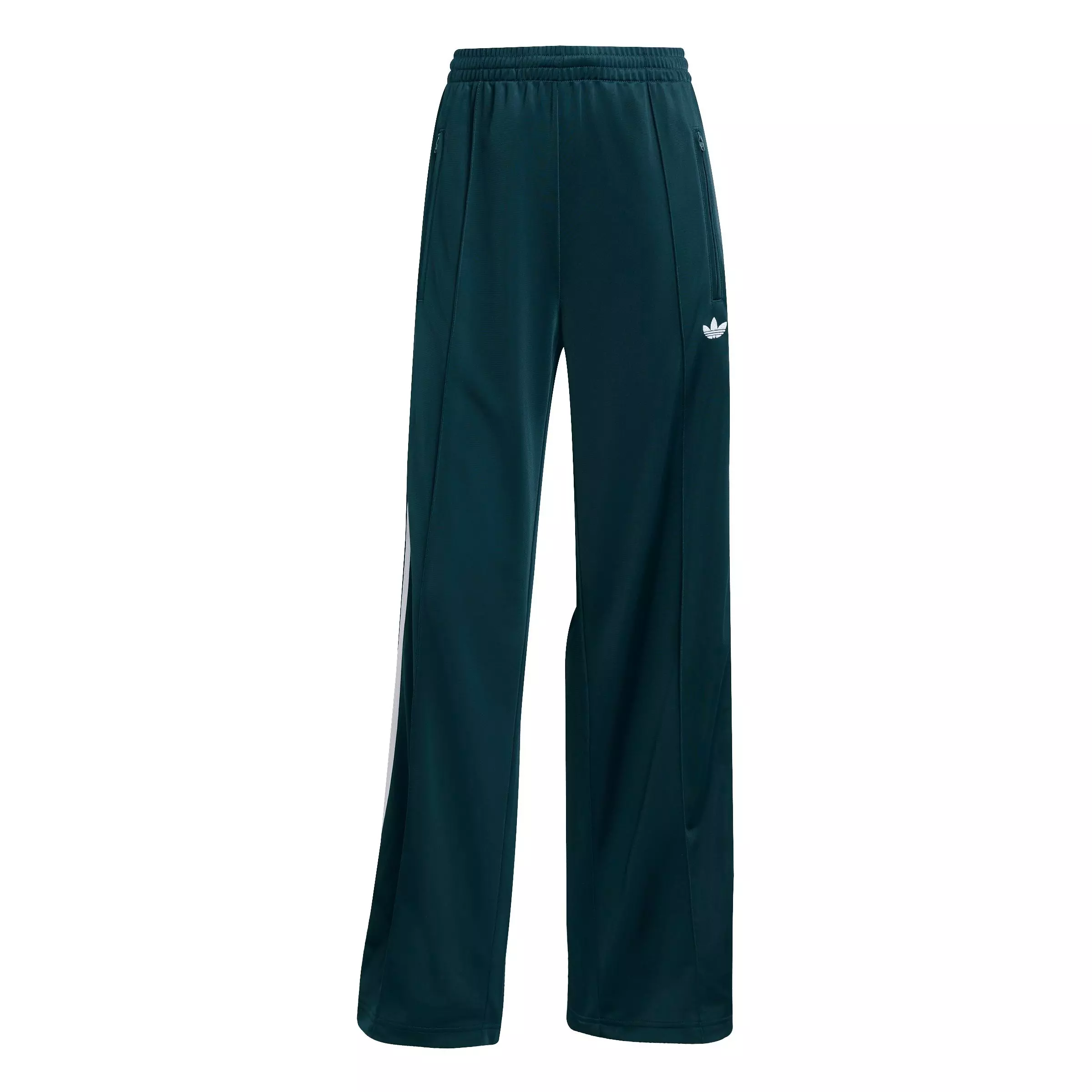 adidas Originals Women's Adicolor Classic Firebird Loose Track Pants - Green/White - GREEN/WHITE