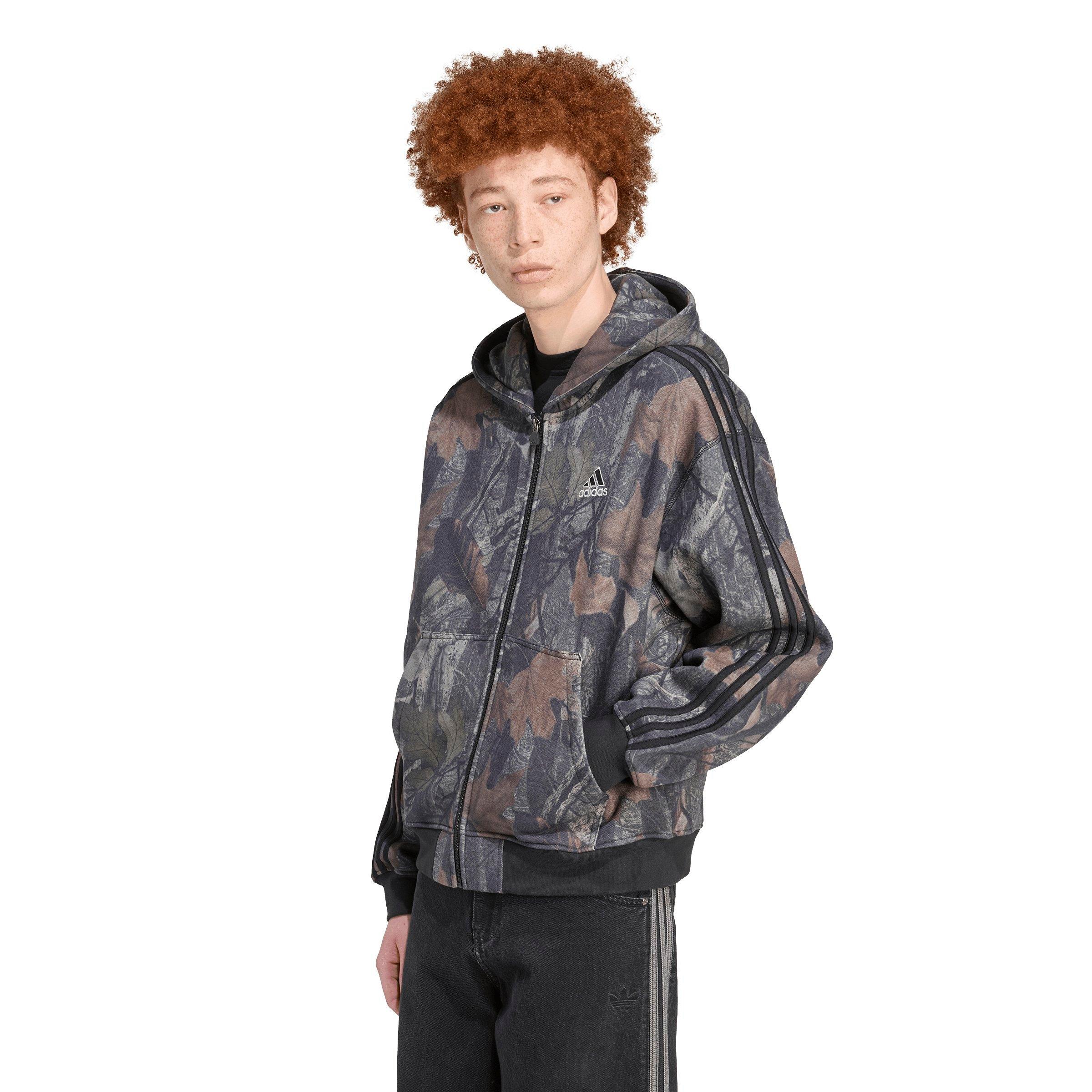 adidas Men's Camo Hooded Full-Zip Jacket - CAMOUFLAGE Thumbnail View 1